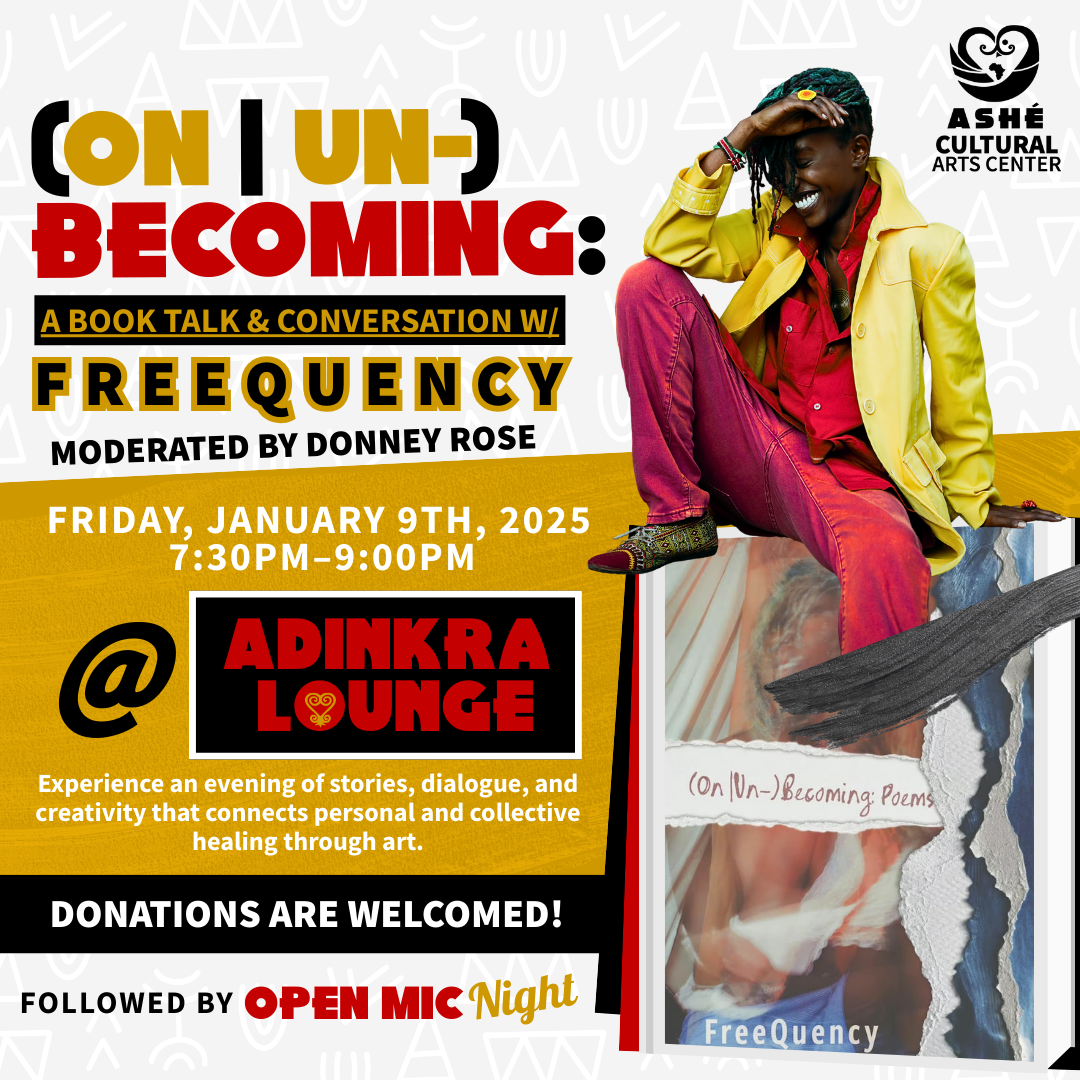 (On | Un-)Becoming: A Book Talk &amp; Conversation with  FreeQuency— Moderated by Donney Rose