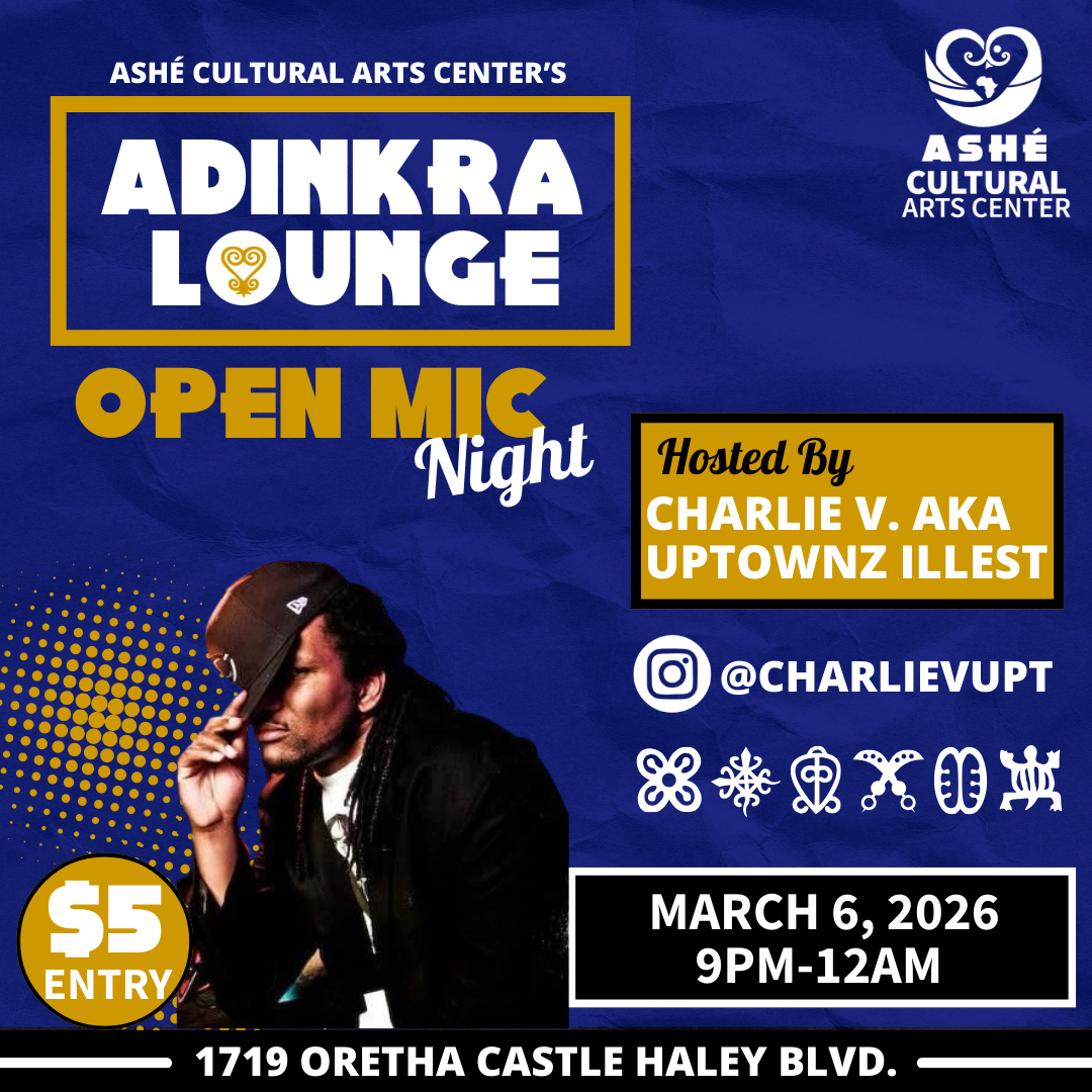 Ashé’s open mic night at the Adinkra Lounge