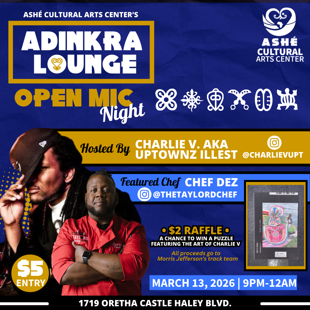 Ashé’s open mic night at the Adinkra Lounge