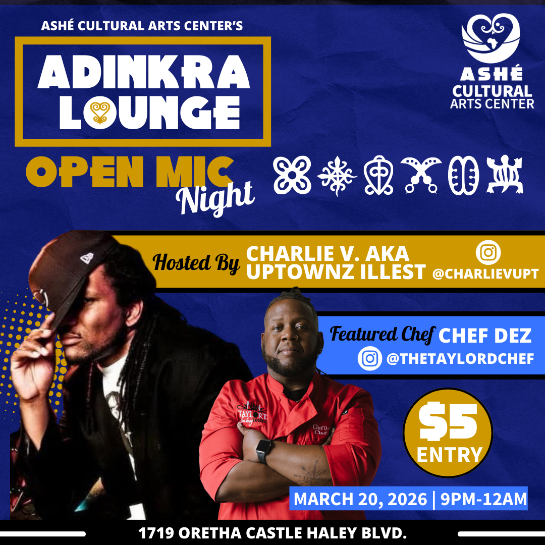 Ashé’s open mic night at the Adinkra Lounge