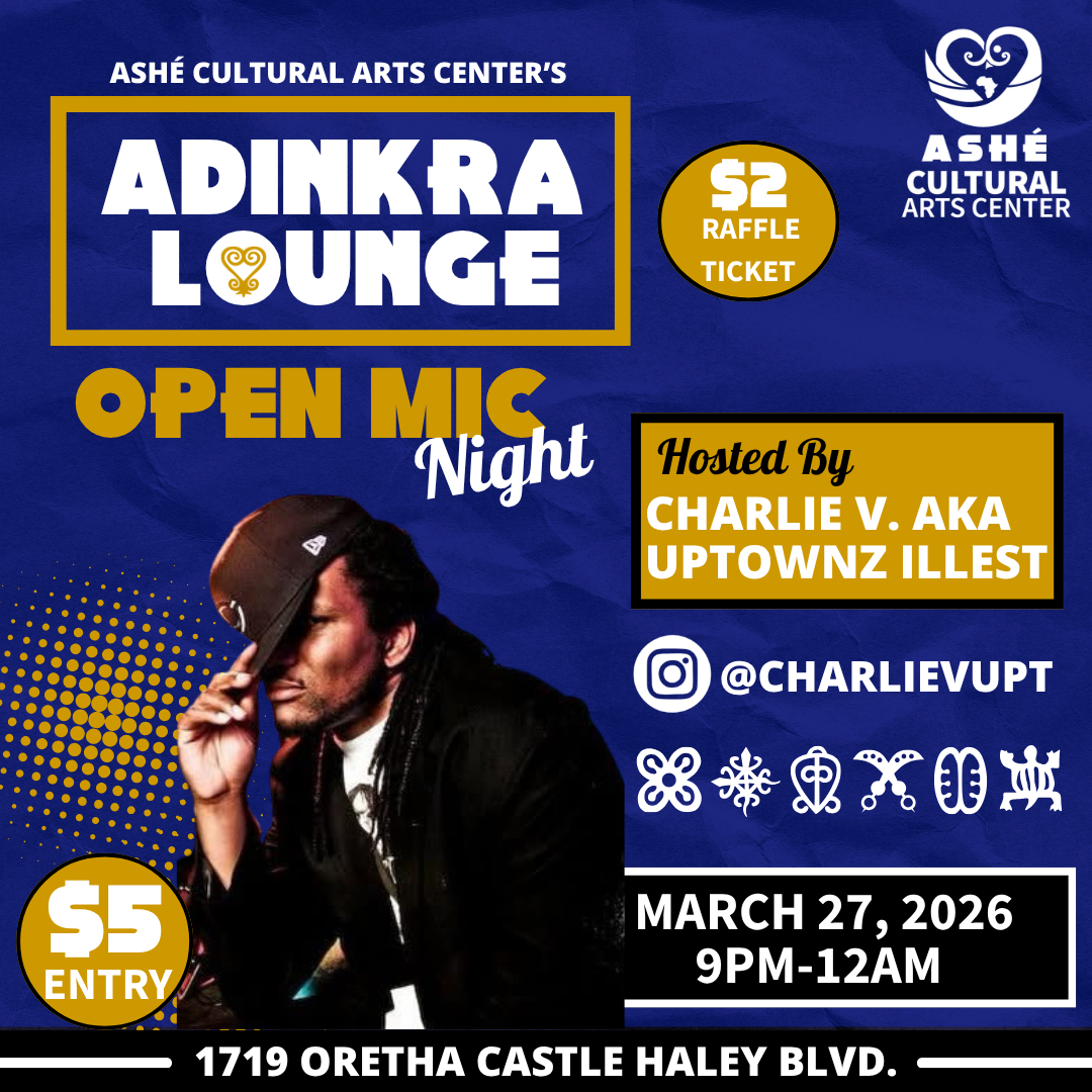 Ashé’s open mic night at the Adinkra Lounge