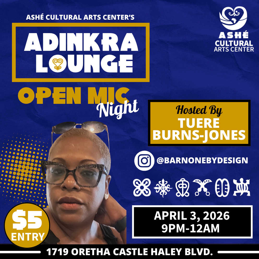 Ashé’s open mic night at the Adinkra Lounge