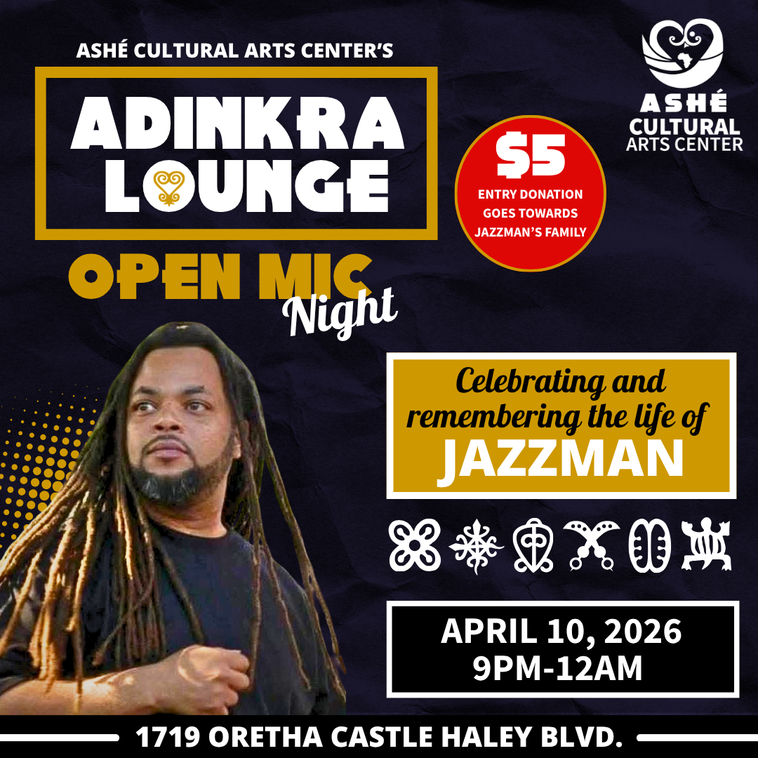 Ashé’s open mic night at the Adinkra Lounge