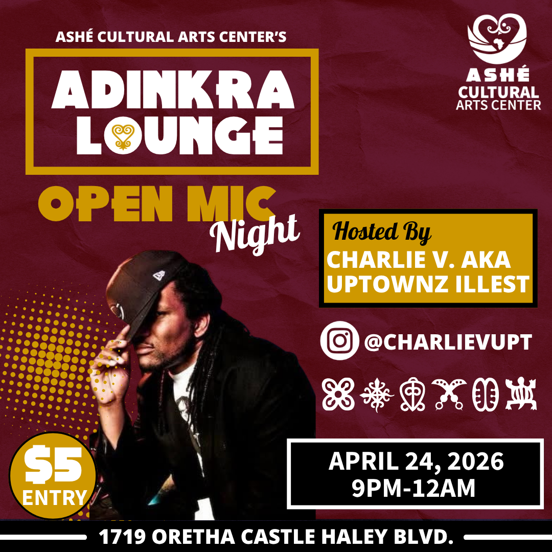 Ashé’s open mic night at the Adinkra Lounge