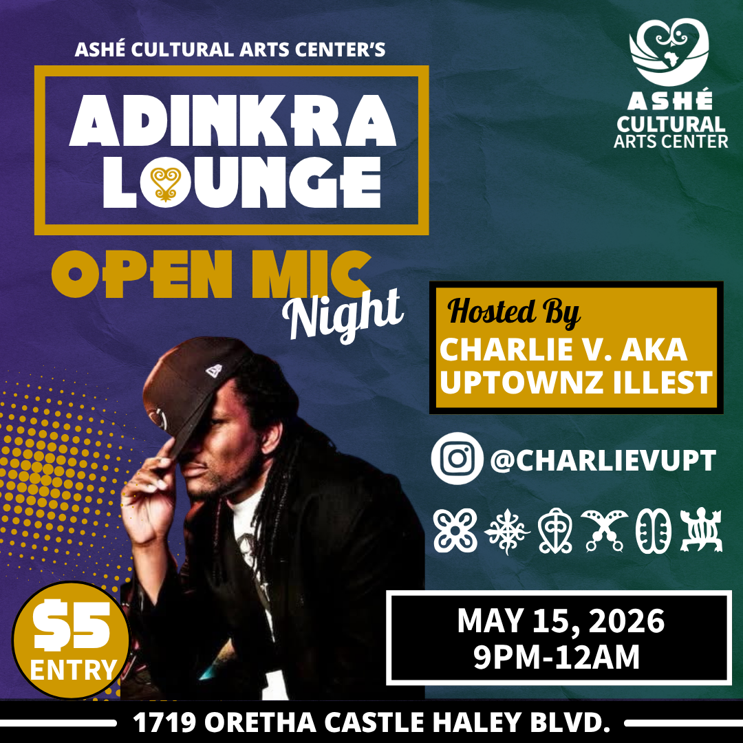 Ashé’s open mic night at the Adinkra Lounge
