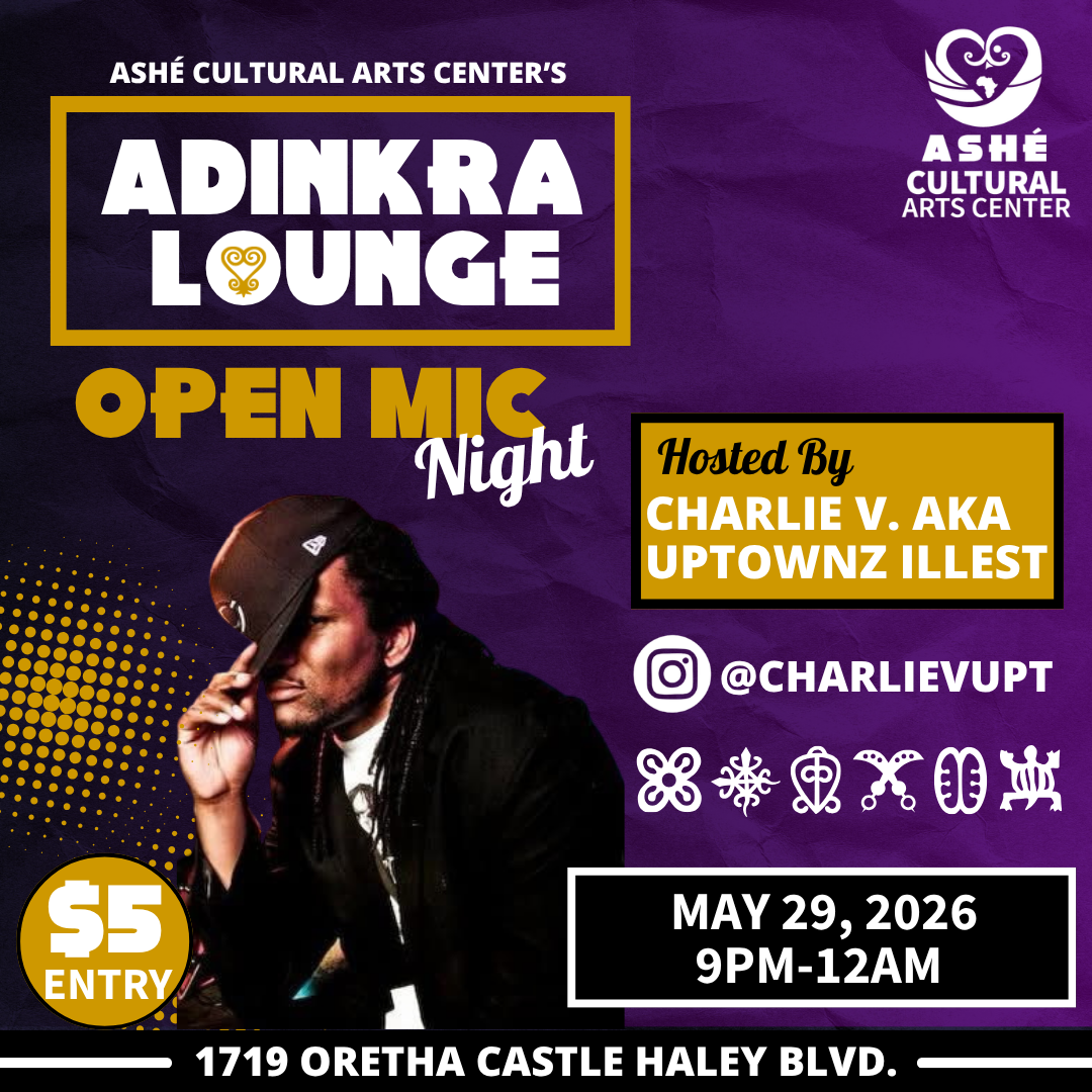 Ashé’s open mic night at the Adinkra Lounge