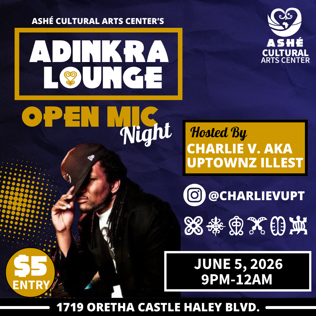 Ashé’s open mic night at the Adinkra Lounge