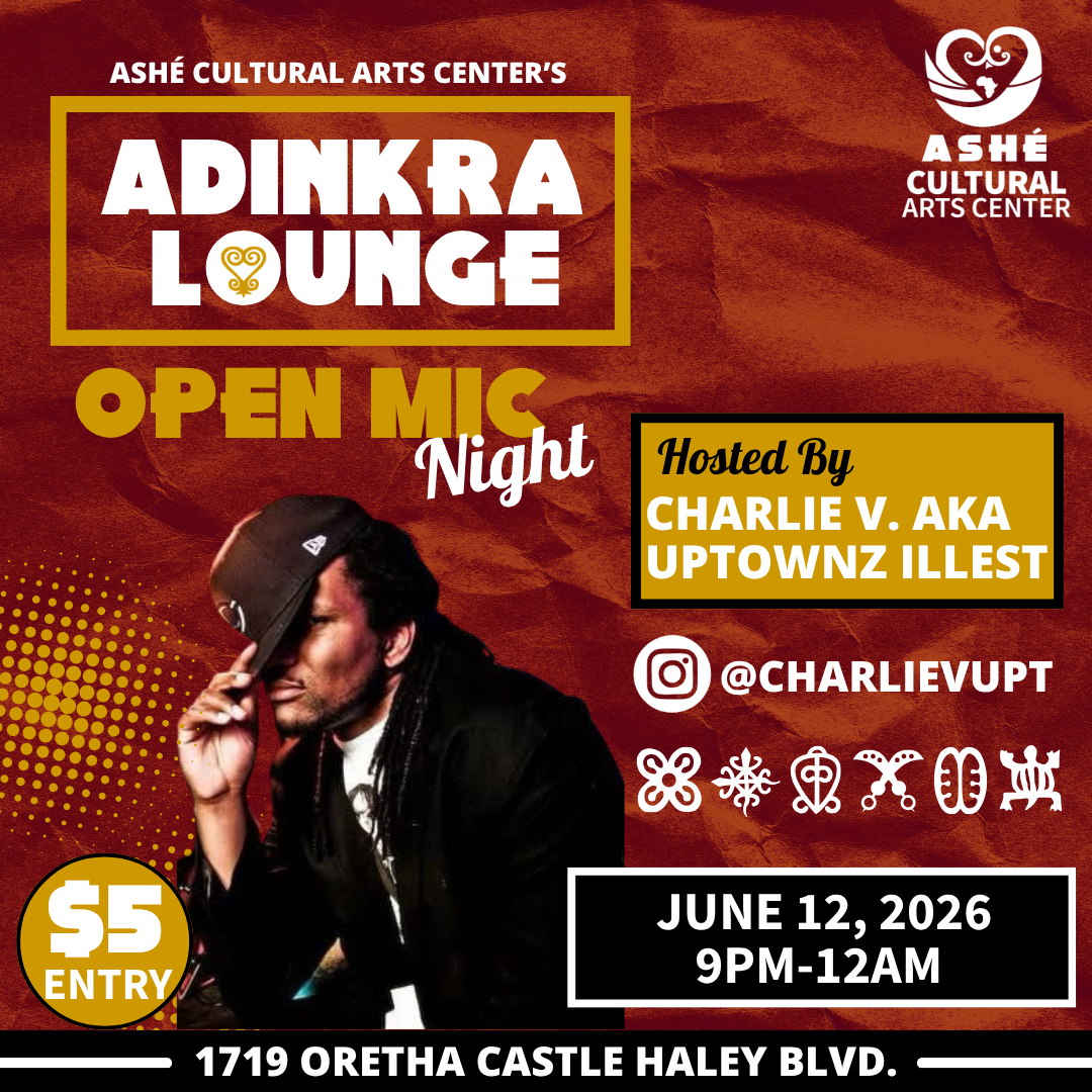 Ashé’s open mic night at the Adinkra Lounge