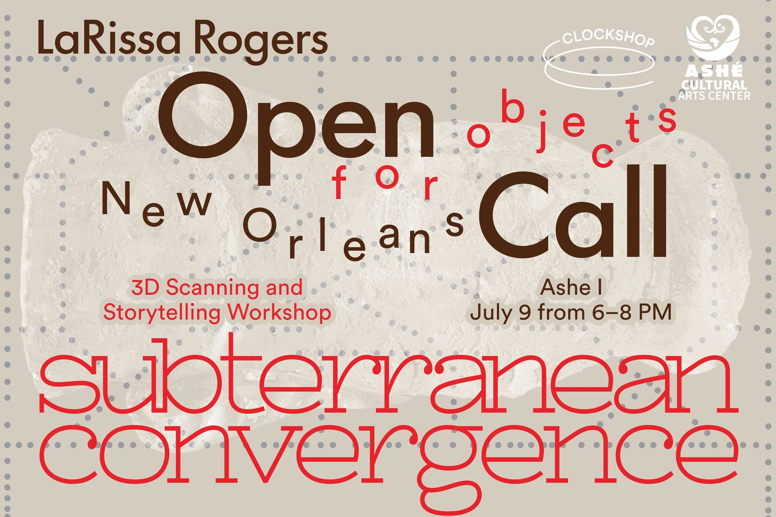 Clockshop Subterranean Convergence: 3D-Scanning and Storytelling Workshop