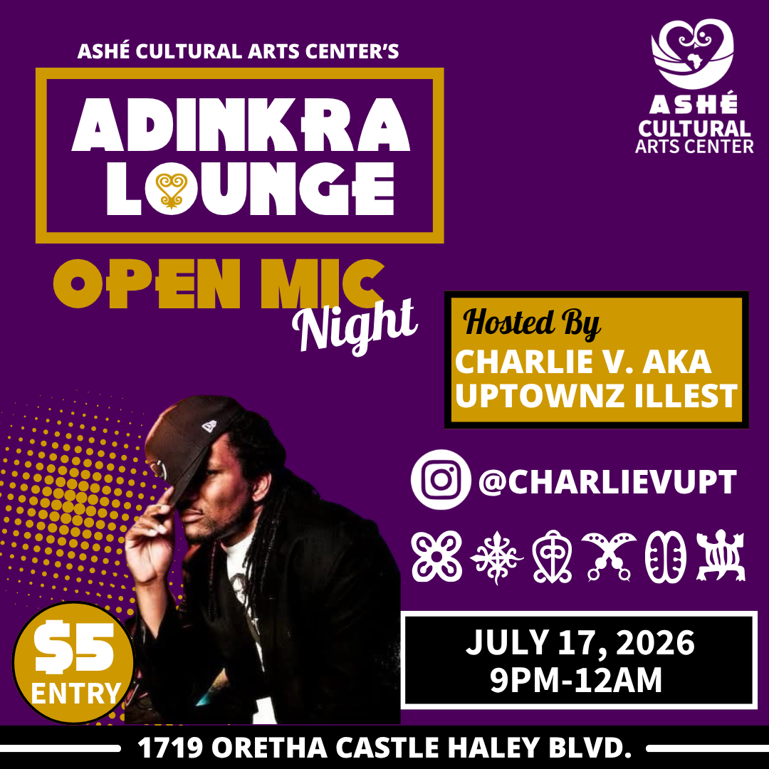 Ashé’s open mic night at the Adinkra Lounge