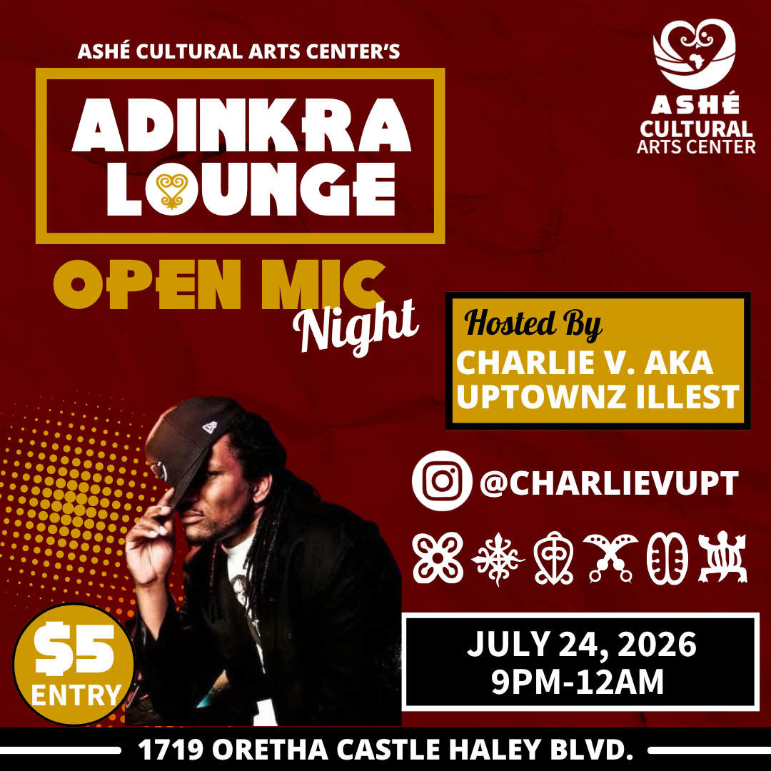 Ashé’s open mic night at the Adinkra Lounge
