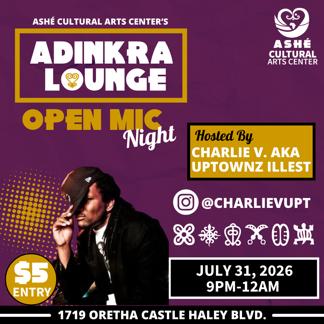 Ashé’s open mic night at the Adinkra Lounge