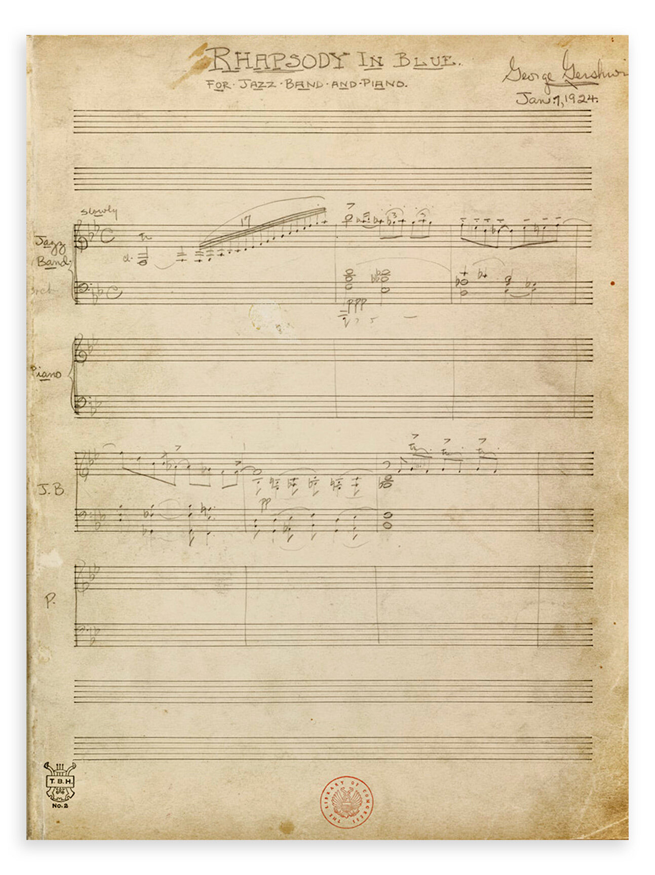 Rhapsody in Blue 2020 Edition by George Gershwin | Berens Pops Library