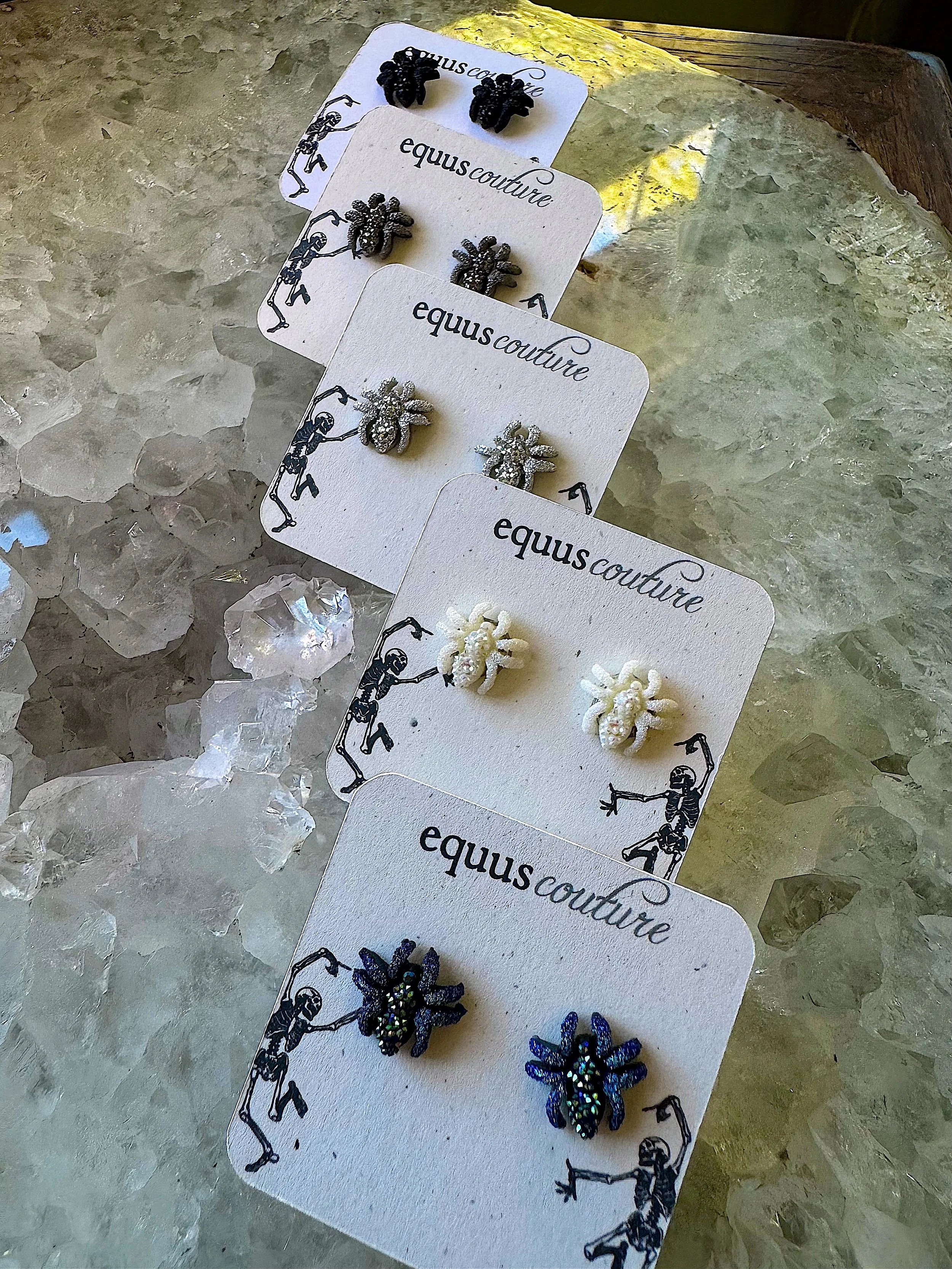Acrylic Spider Earrings - 5 color ways