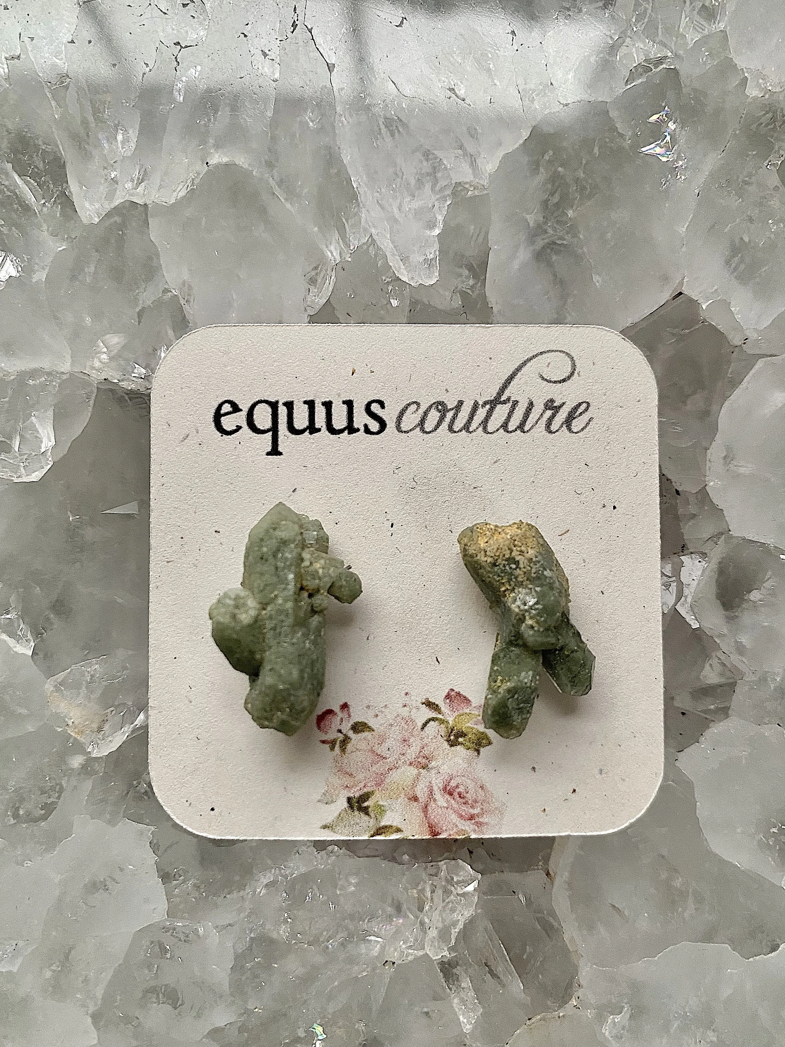 Petite Fluorite Quartz Studs II