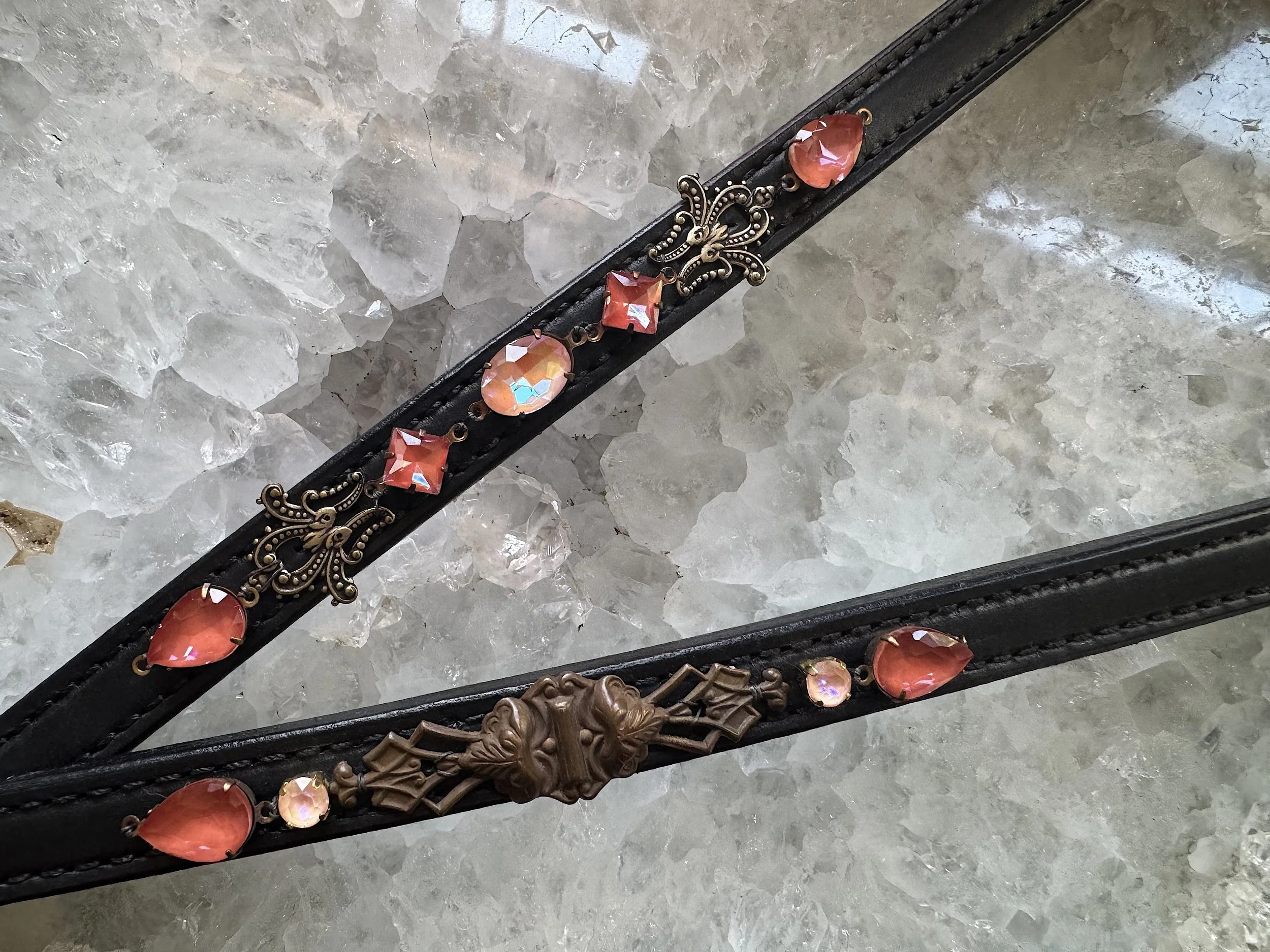Heirloom Pumpkin & Iridescent Apricot Minimal Browband