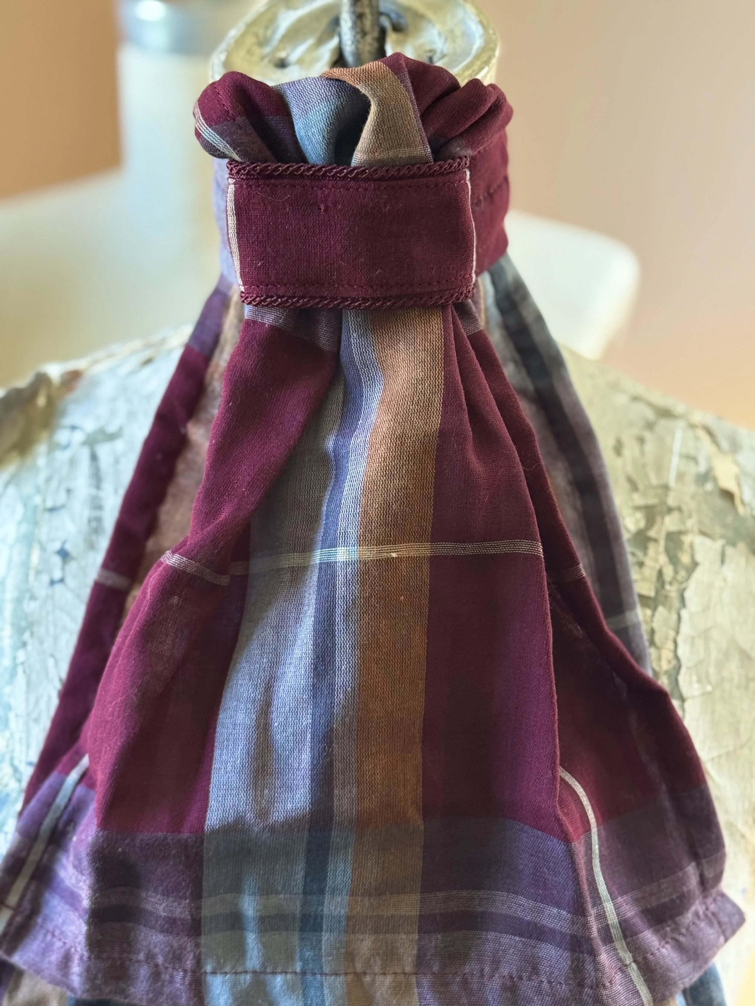 Jewel Toned Plaid Stock Tie