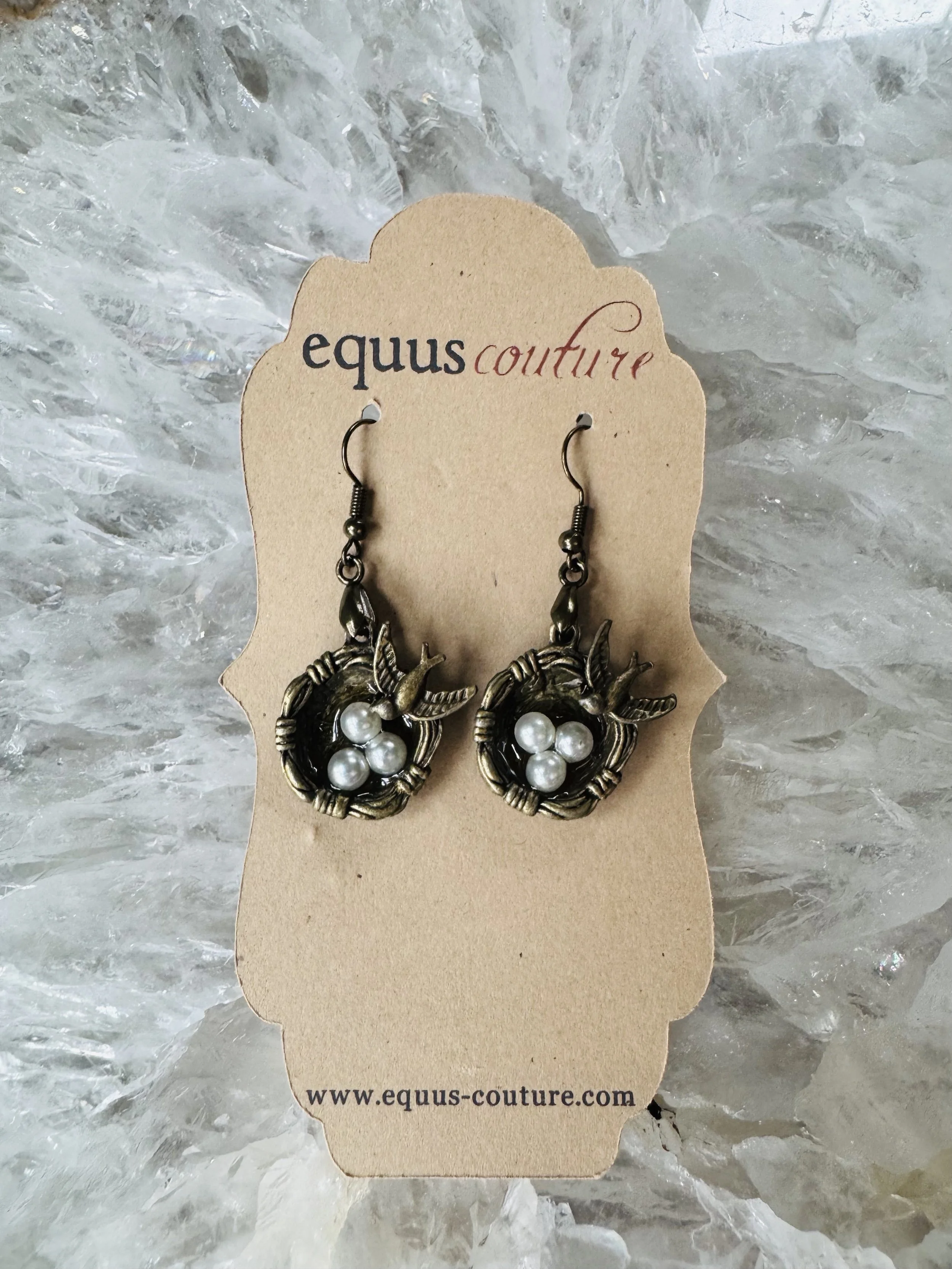 Pearl Birds Nest Earrings