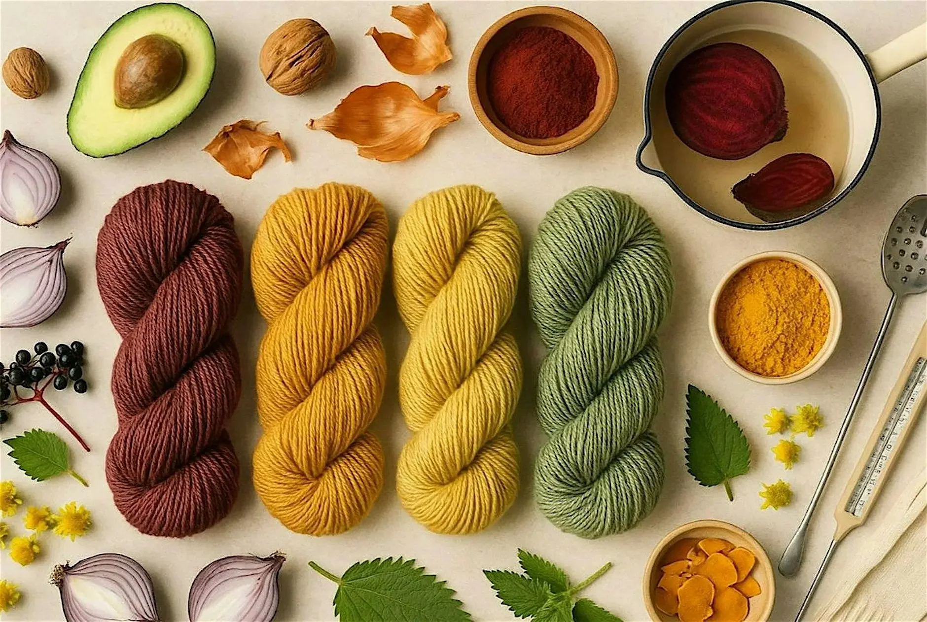 Natural Dyeing with Wool Workshop Toronto | Hand-Dyed Yarn at Black Creek