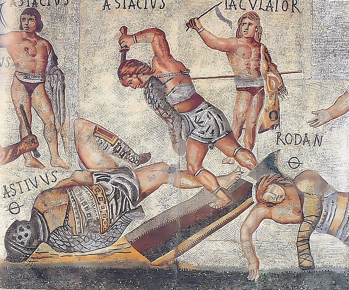 gladiator mosaic