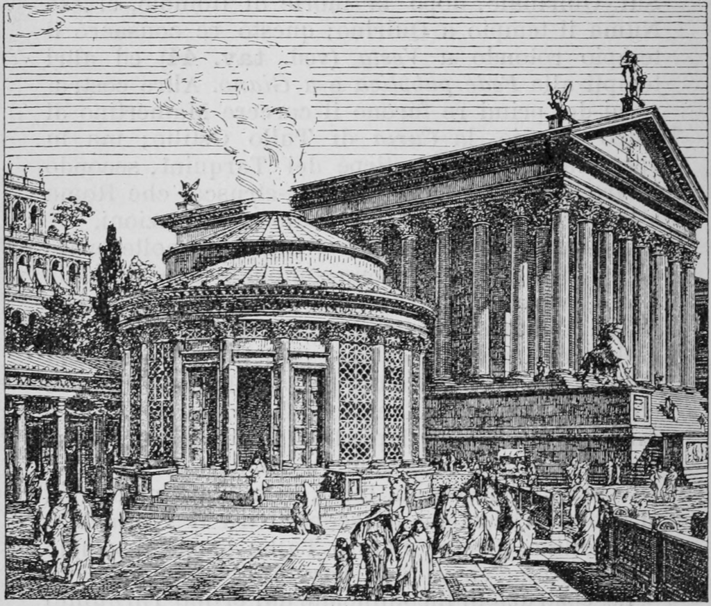 illustration of Temple of Vesta in the Roman Forum