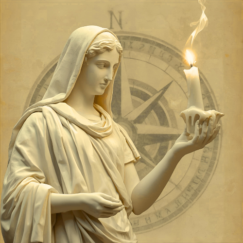 Vestal holding a candle