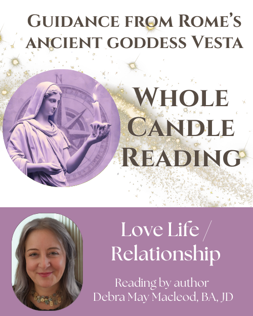 statue holding a candle, pink tone