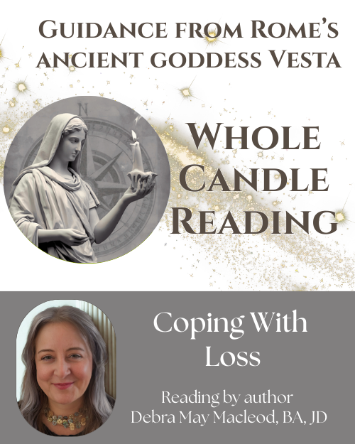 statue holding a candle, gray tone