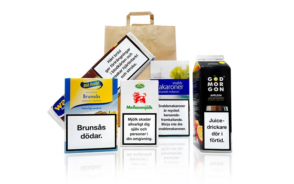 A Non Smoking Generation “Brunsås dödar” – “Gravy kills” Imagine you are the manager of a supermarket. One day a salesman knocks on your door to show you his products. Every one of them has a sticker warning you that you could die if you consu