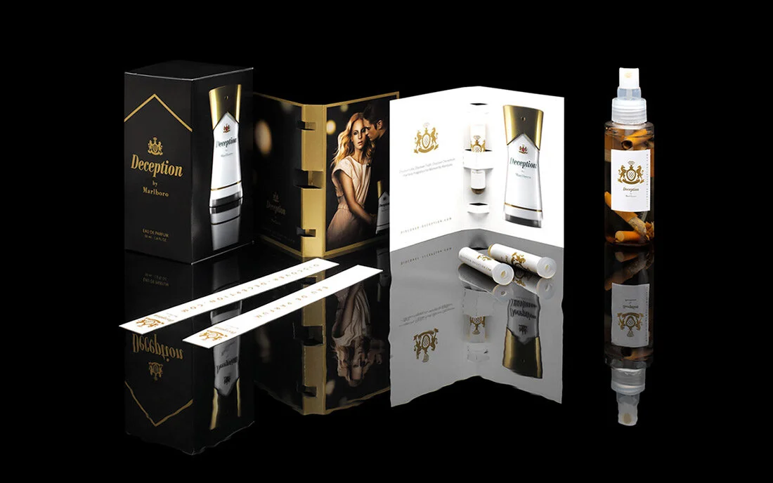 A Non Smoking Generation Deception by Marlboro Cigarette brands can no longer advertise directly over mainstream channels. But ads for glamour products that carry their logos like designer watches, fashion ranges and perfume still subliminally