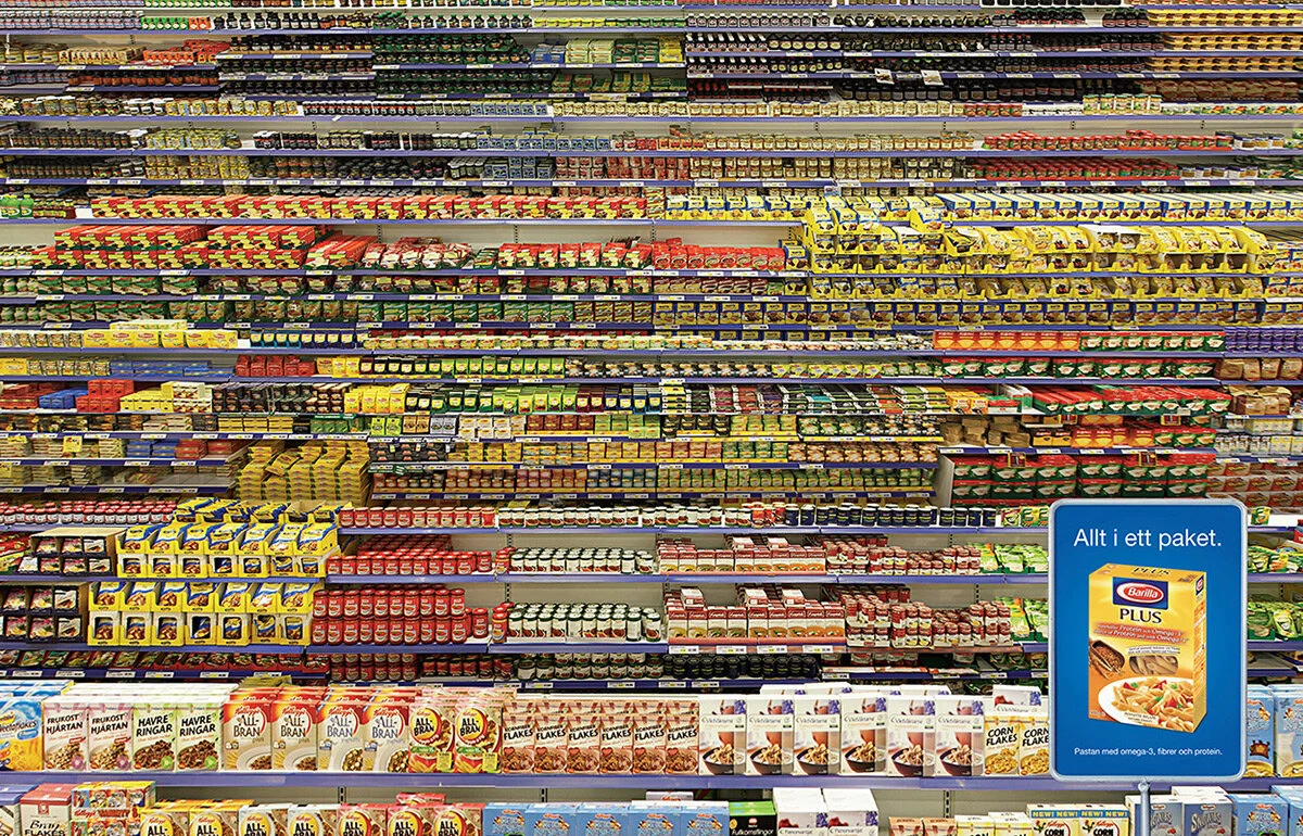    Barilla  All in one pack     Double page ad for Barilla Pasta Plus (pasta with extra omega-3, fibers and protein) in food magazine. The ad was awarded a bronze at the Epica Awards.   Creatives: Fredrik Forsling, Magnus Uddenberg and Daniel Rinaldo