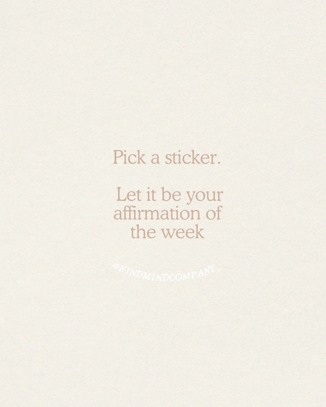 Pick a sticker = your affirmation for the week.

Swipe, choose the one you need most right now, then comment the number (or tag a friend who needs it too).

1) You are worth your time.
2) Feelings are okay.
3) Self-care is not selfish.
4) Protect you