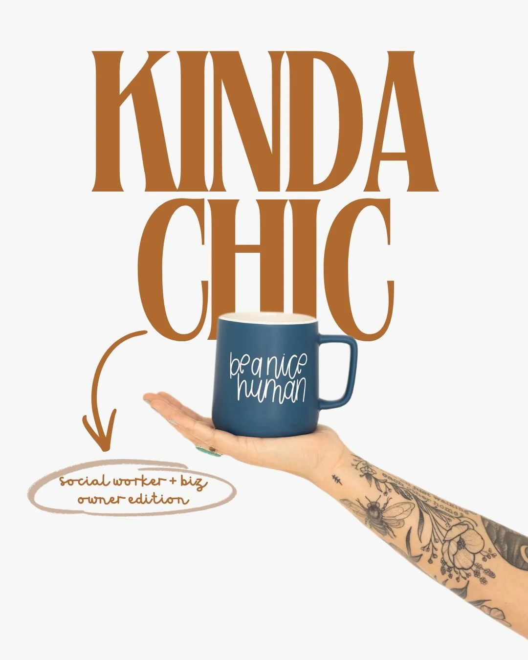 Kinda chic, pretty fun, really important 

What am I missing? Do I need a part 2? 
.
.
.

Small business owner, kinda chic, therapy, therapist things, hand lettering, mental health