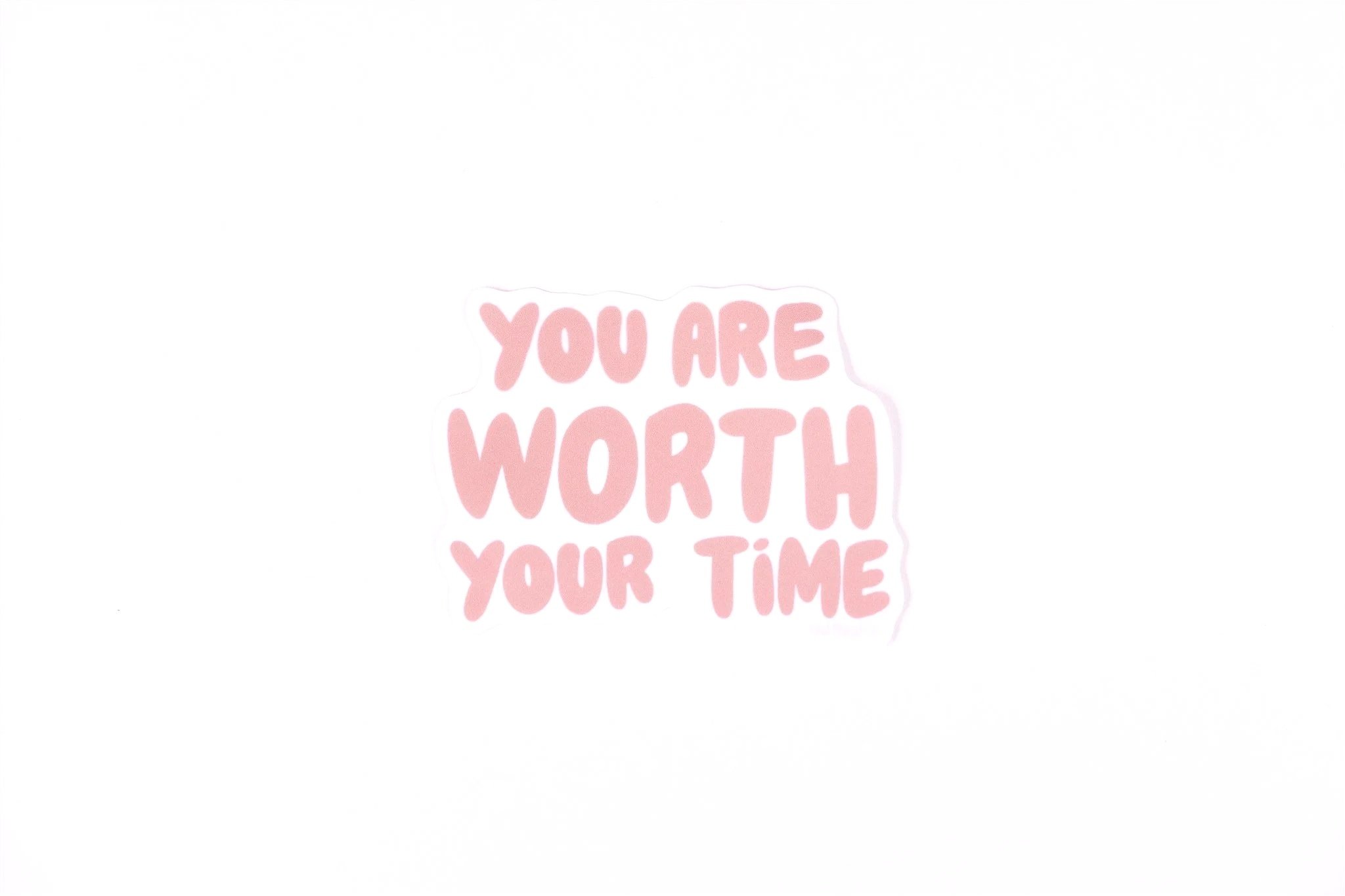 You are Worth Your Time | Vinyl Sticker
