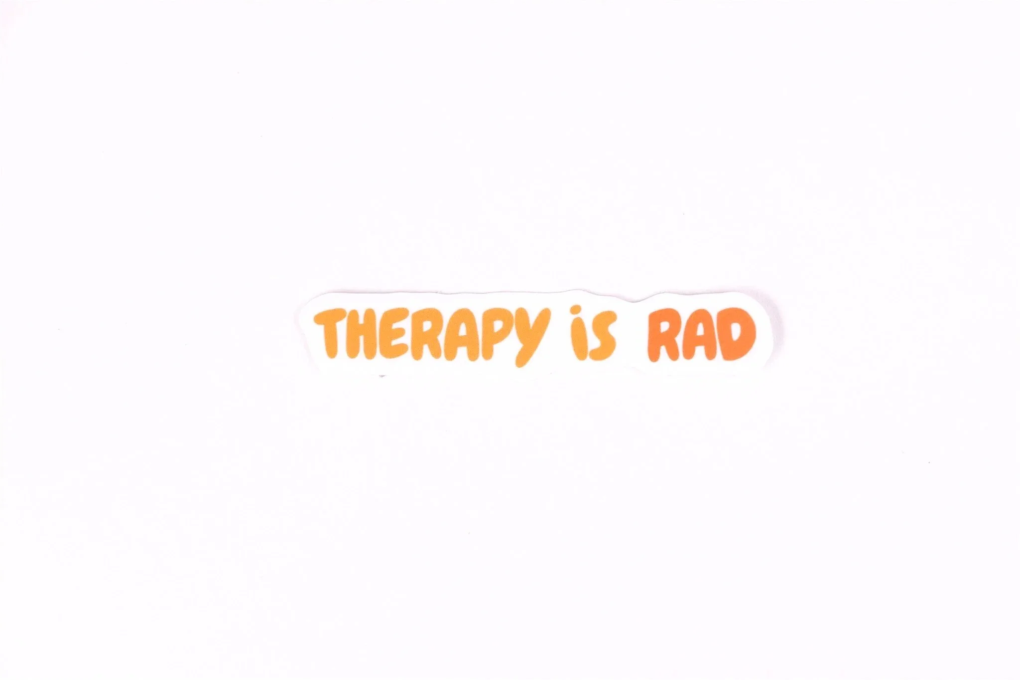 Therapy is Rad | Vinyl Sticker