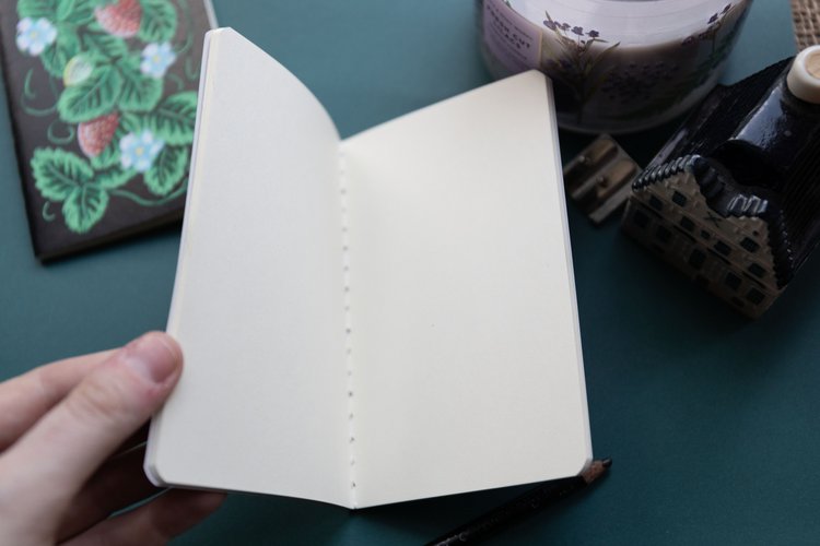 Flower Ghost Hand-painted Pocket Sketchbook — Holly Osburn Art