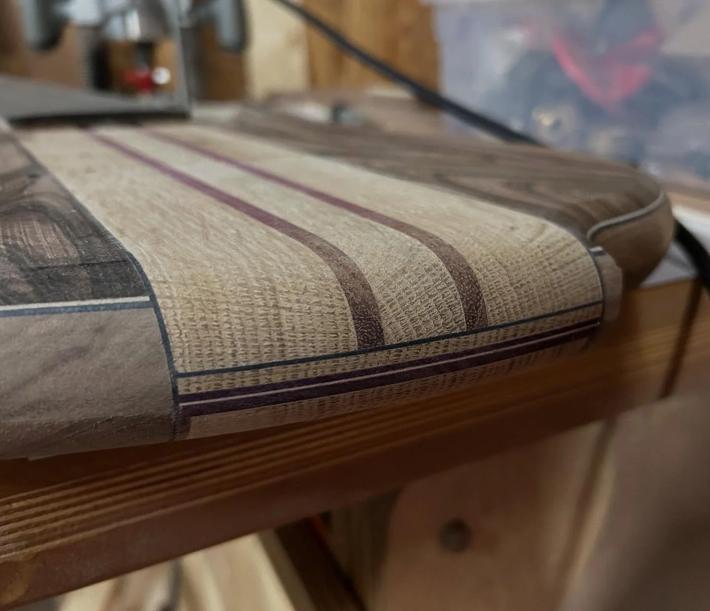 Layers of toneblock #rheabass #stgermaineguitars #6stringbass #custombass