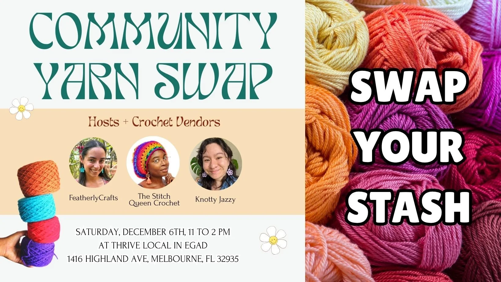 EGAD: Community Yarn Swap | December 6th 11-2PM