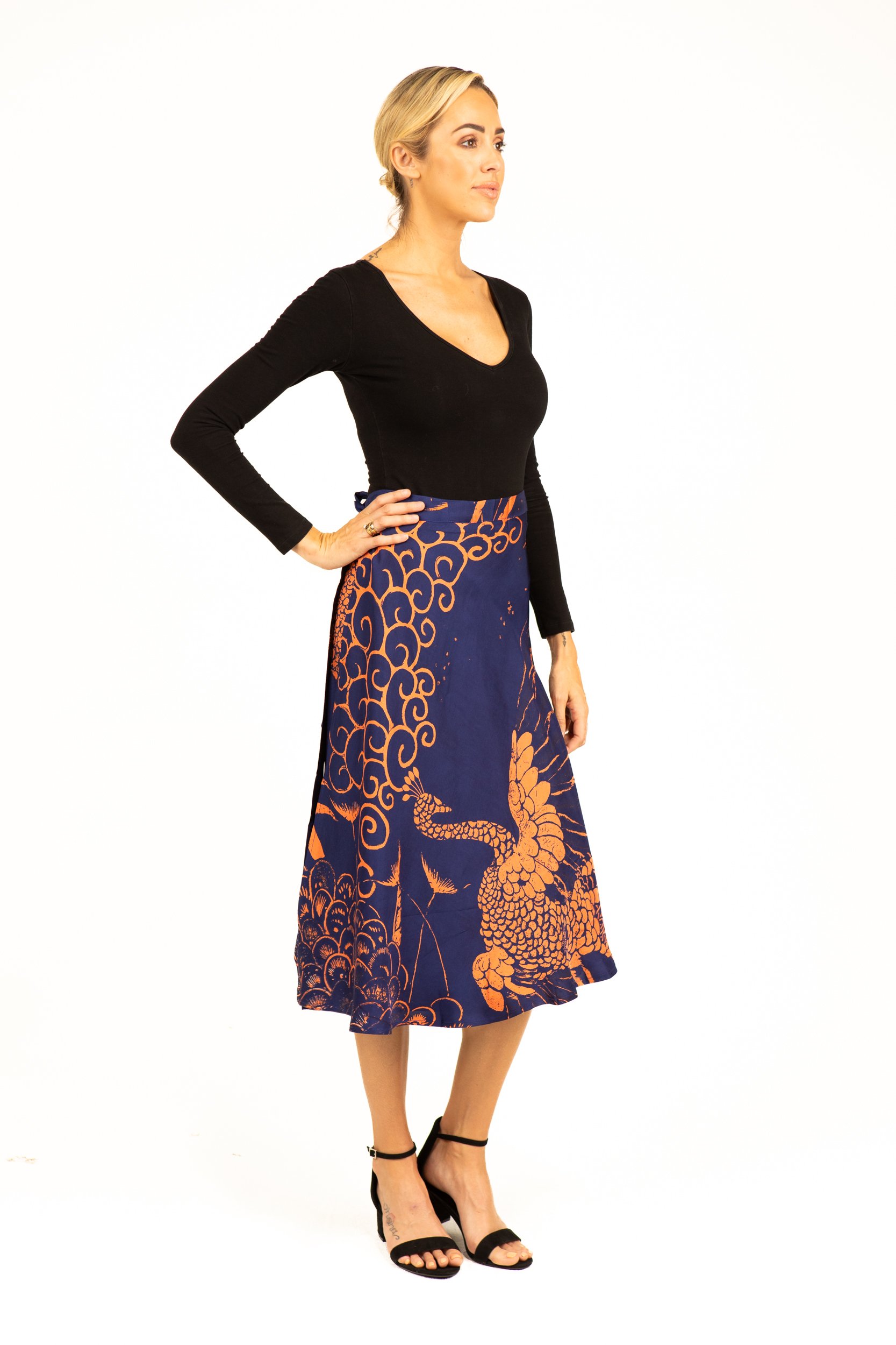 Whistler Peacocks Orange + Navy