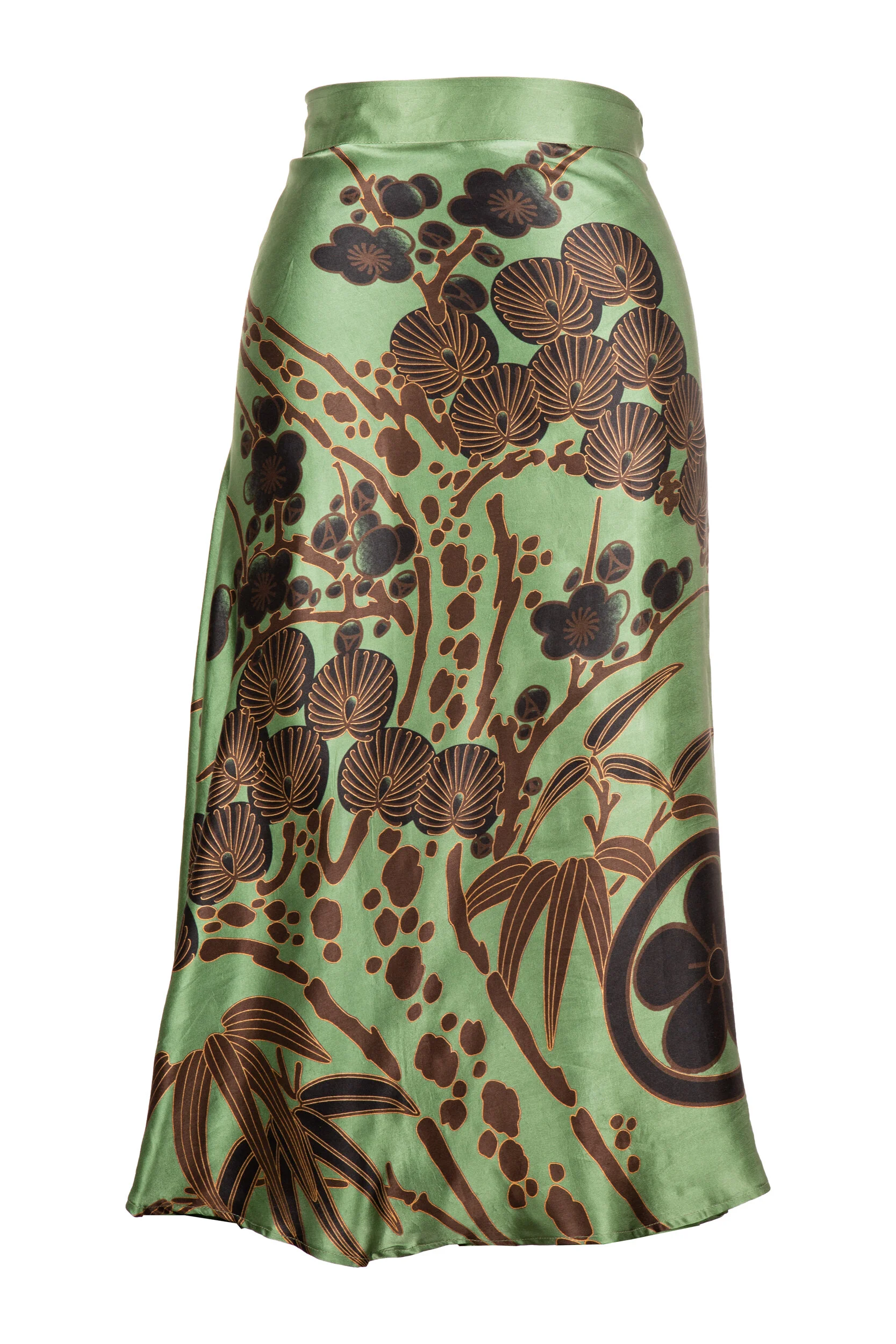 Blossoms & Bamboo Gold +Black Emerald