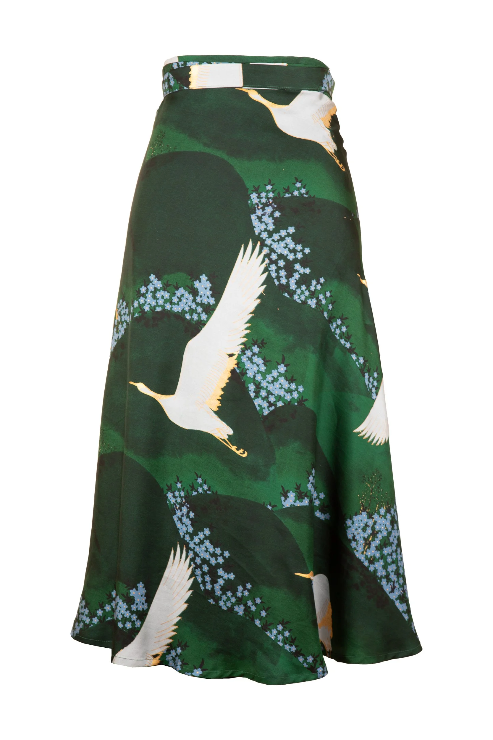 Flying Cranes Emerald Mountains