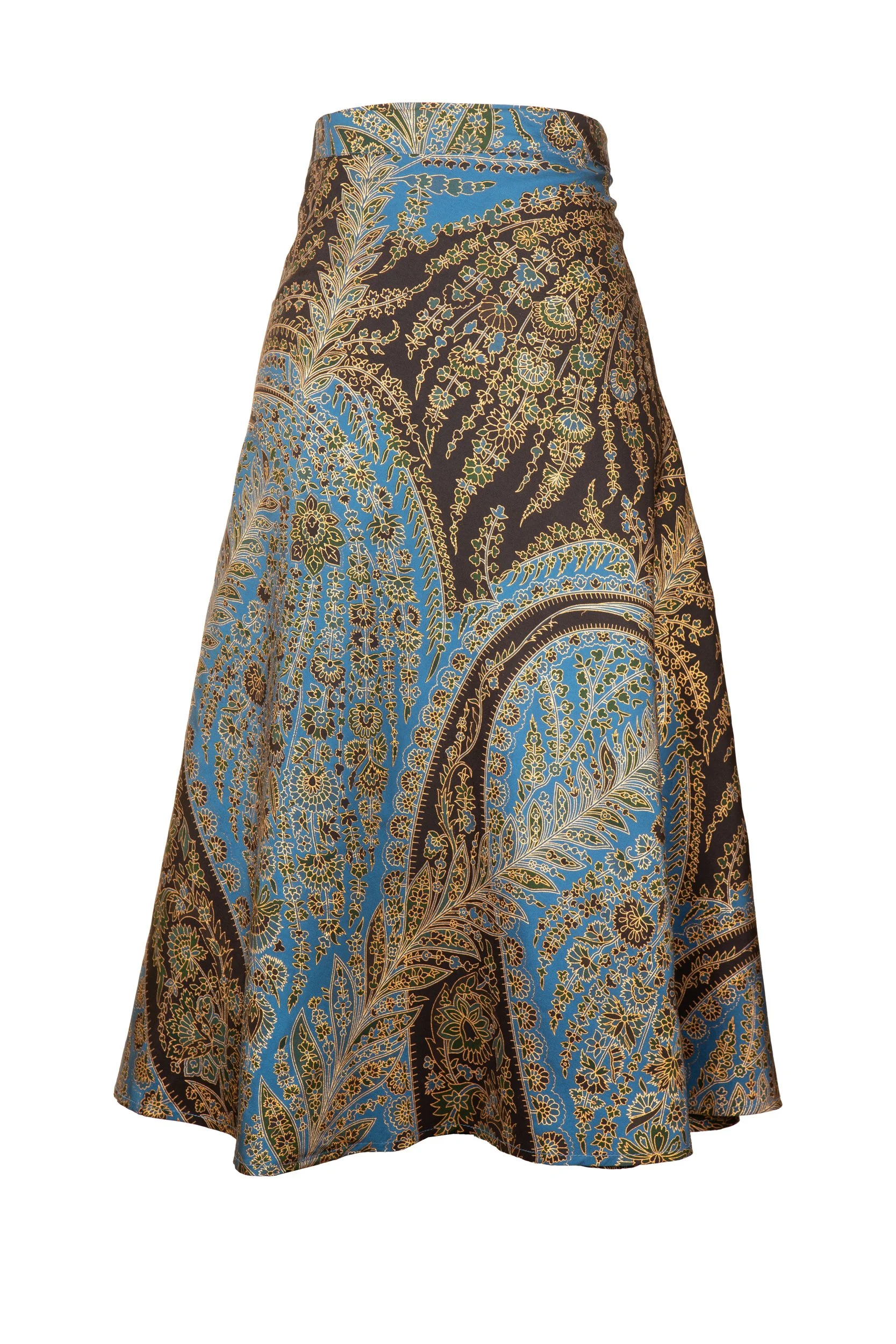 Paisley in Midnight Blue + Black + Gold