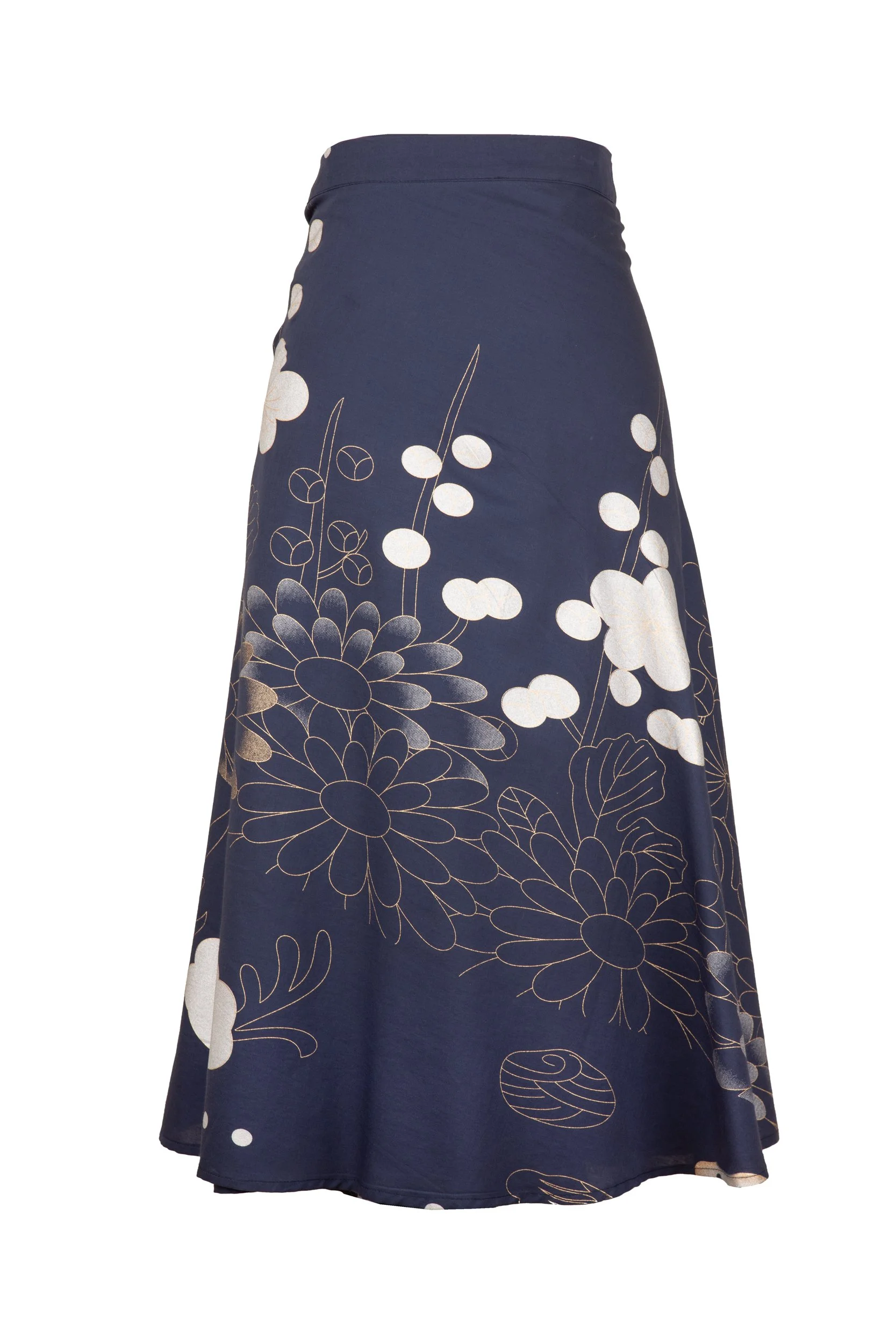 Koi + Chrysanthemums Silver + Gold