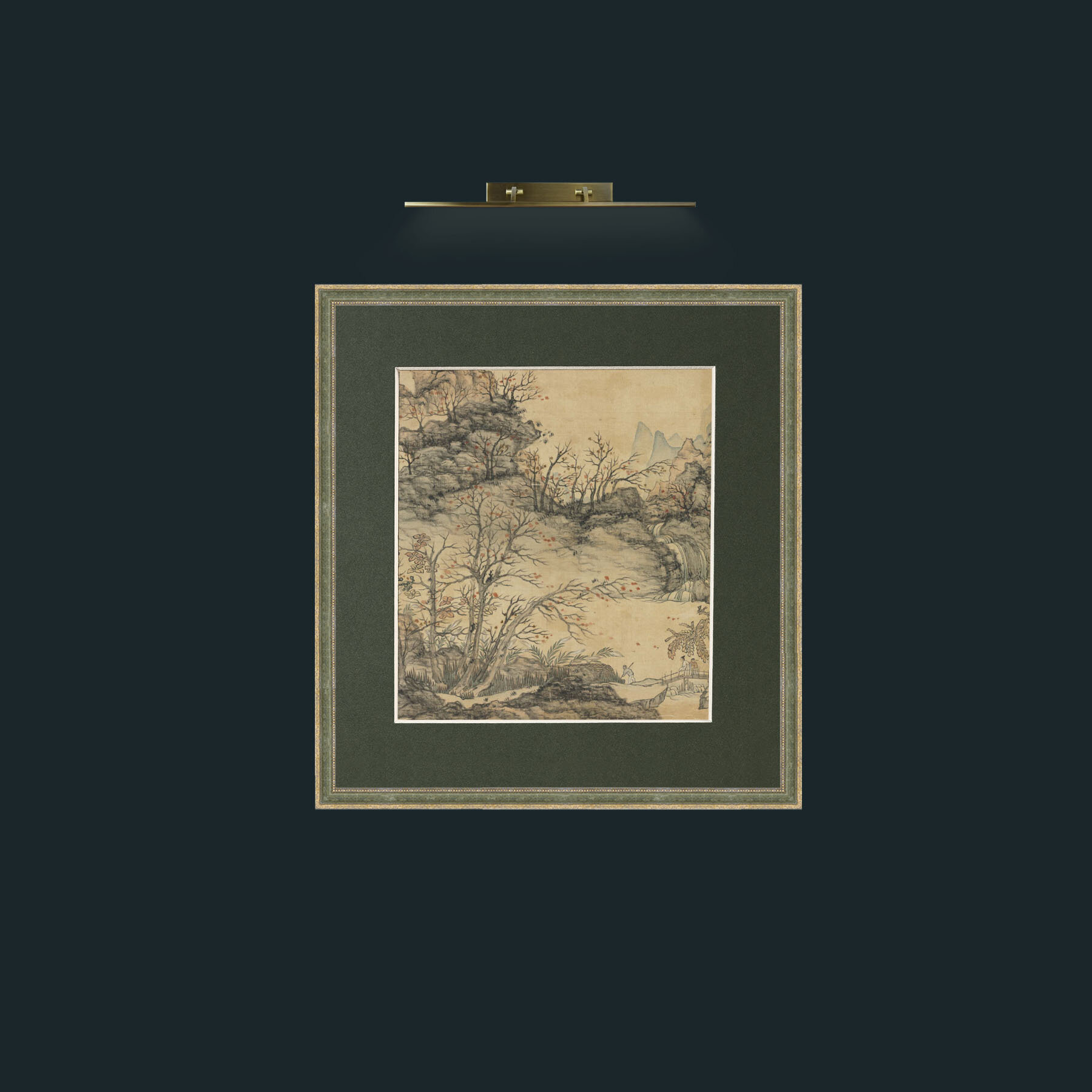Art-Autumn LandscapeFrame-2GreenGiltTextured-Mount-2Green-Art-Autumn Landscape.jpg