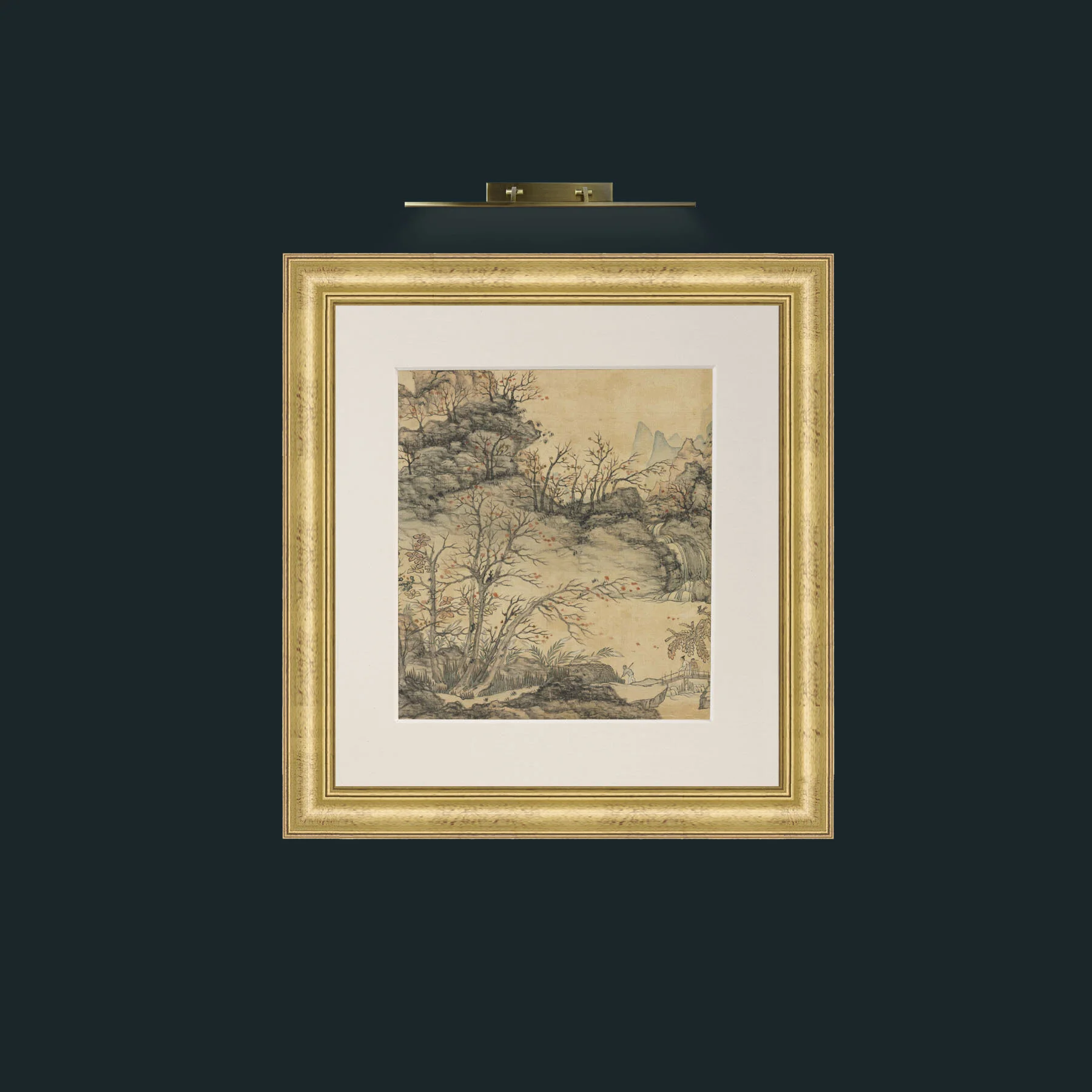 Art-Autumn LandscapeFrame-9WideGilt-Mount-1Antique-Art-Autumn Landscape.jpg