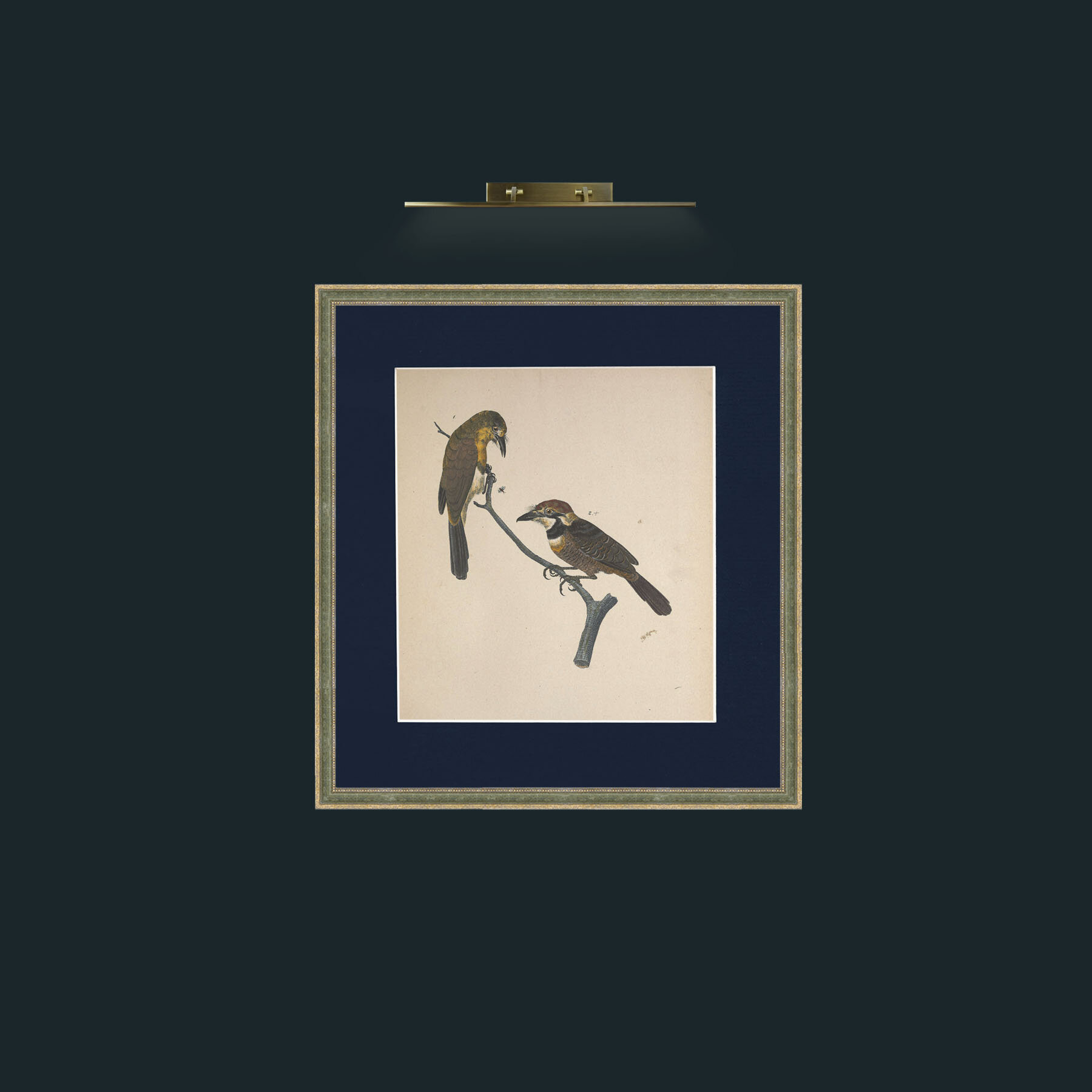 Art-Bucco And CuphosFrame-2GreenGiltTextured-Mount-3Blue-Art-Bucco And Cuphos.jpg