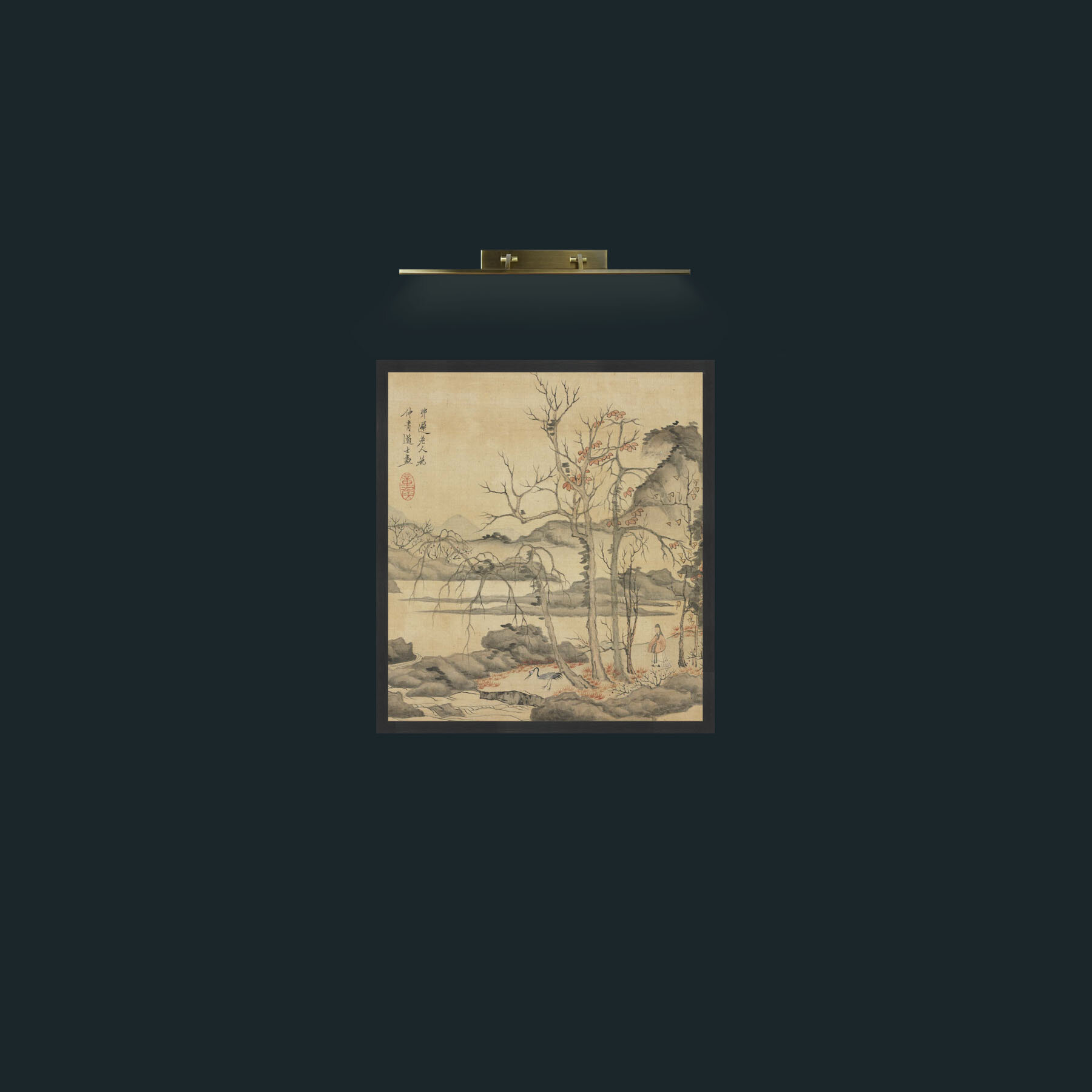 Art-Daoist and Crane in Autumn LandscapeFrame-7Black-Art-Daoist and Crane in Autumn Landscape.jpg