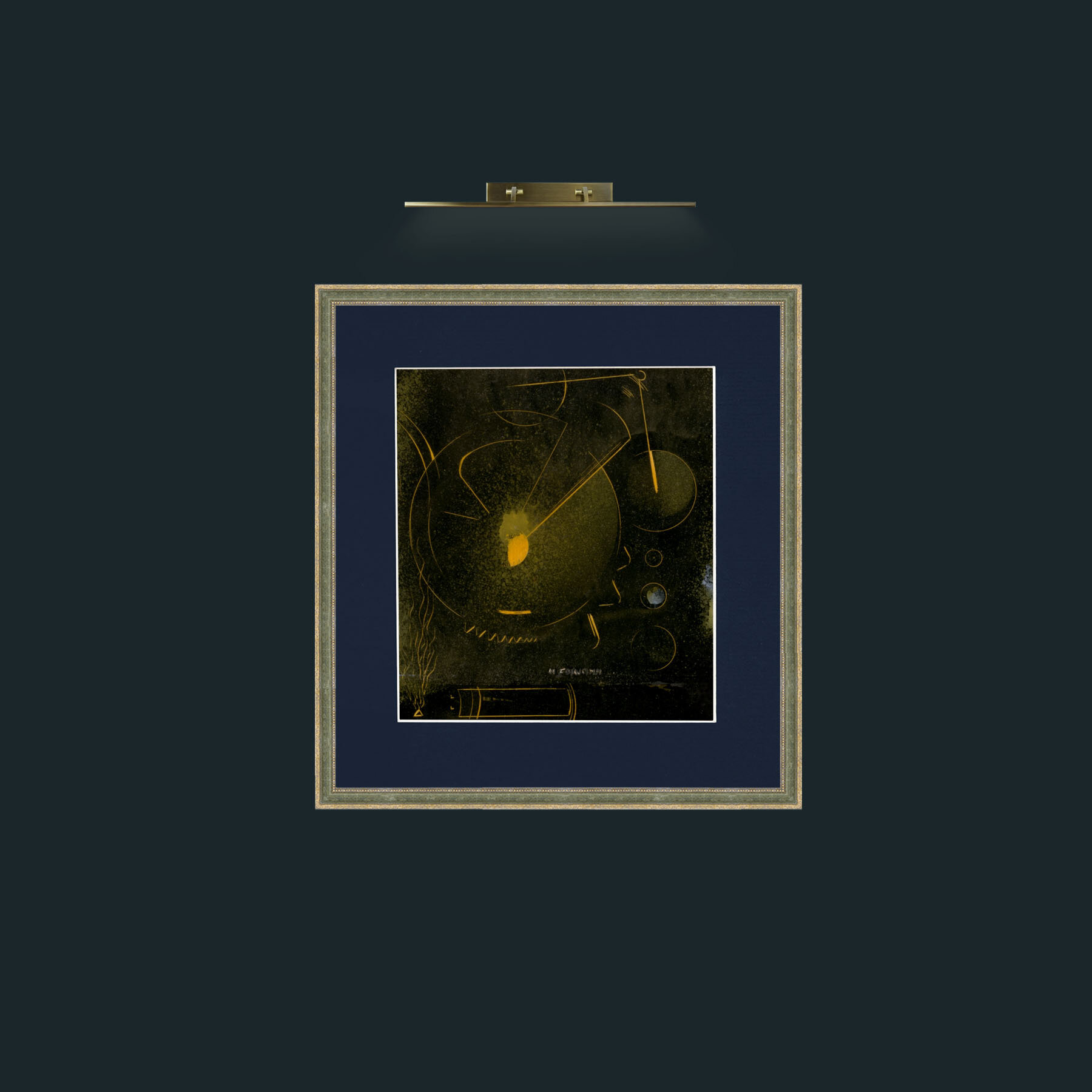 Art-IDle Governor-Frame-2GreenGiltTextured-Mount-3BlueFrame-2GreenGiltTextured-Mount-3Blue-Art-IDle Governor.jpg