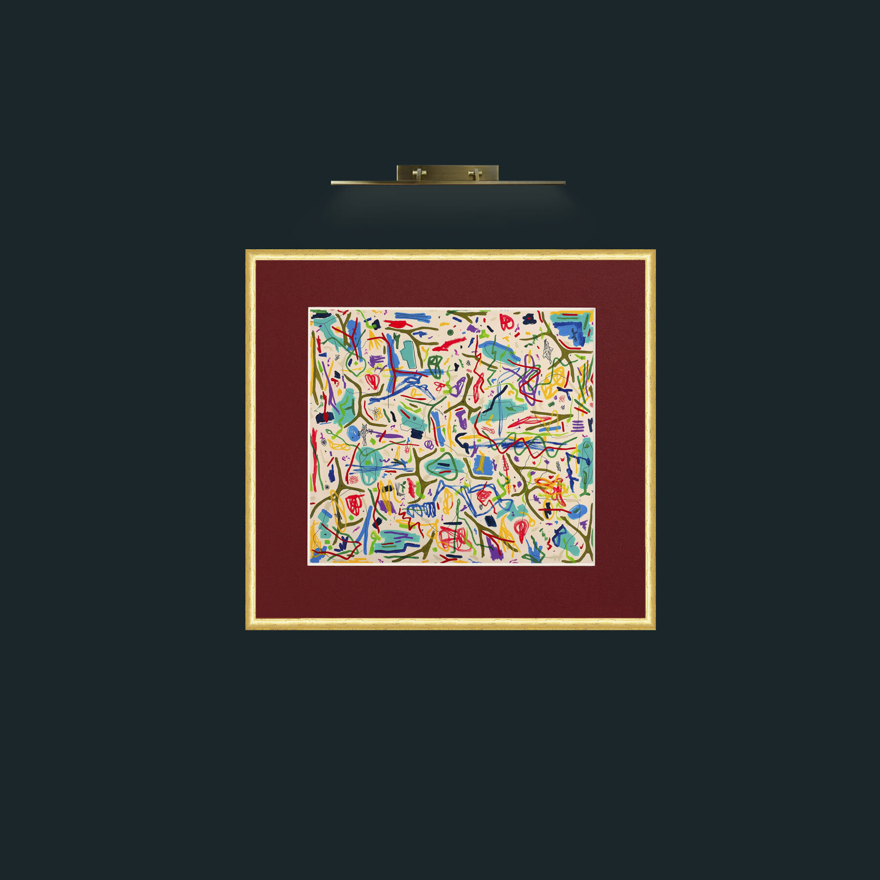 Art-Mix Media on CanvasFrame-3RoundedGilt-Mount-4Red-Art-Mix Media on Canvas.jpg