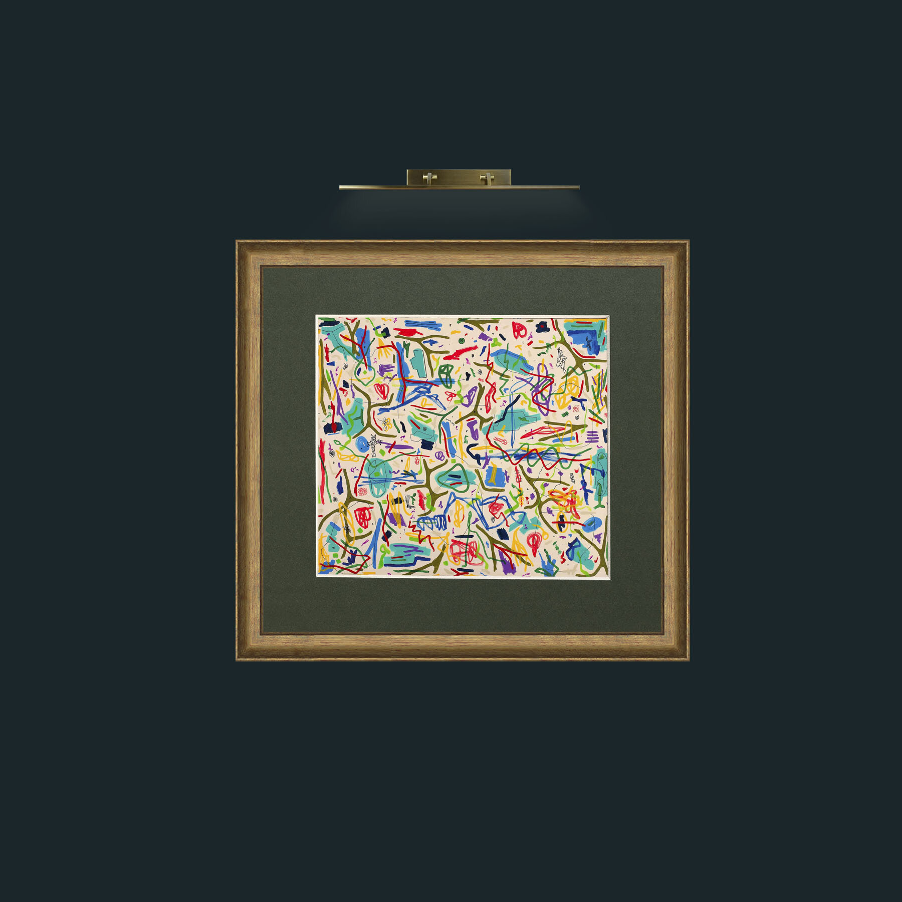 Art-Mix Media on CanvasFrame-8RedGreenGilt-Mount-2Green-Art-Mix Media on Canvas.jpg
